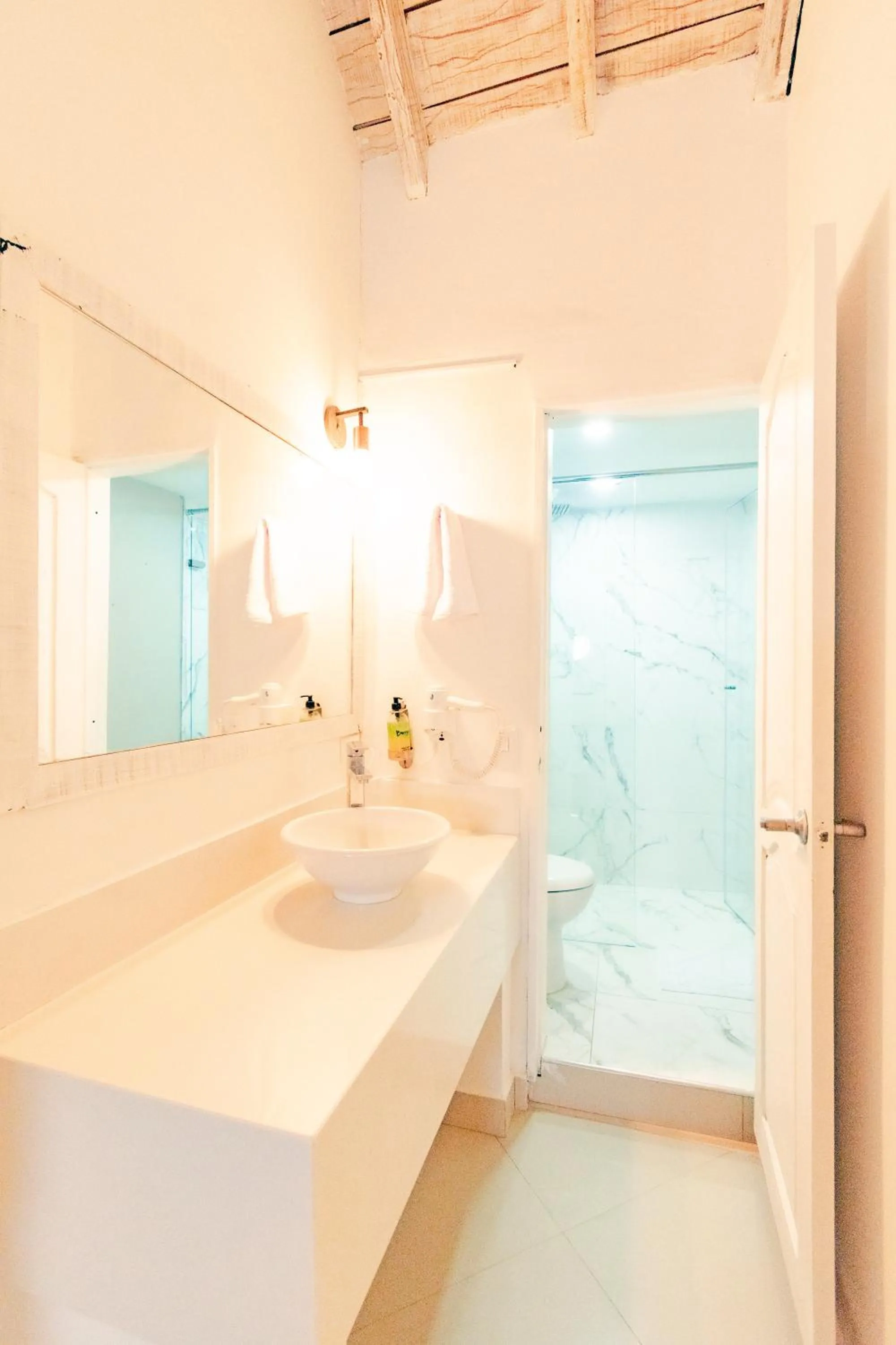 Bathroom, Bed in Casa Amanzi Cartagena by Bernalo Hotels