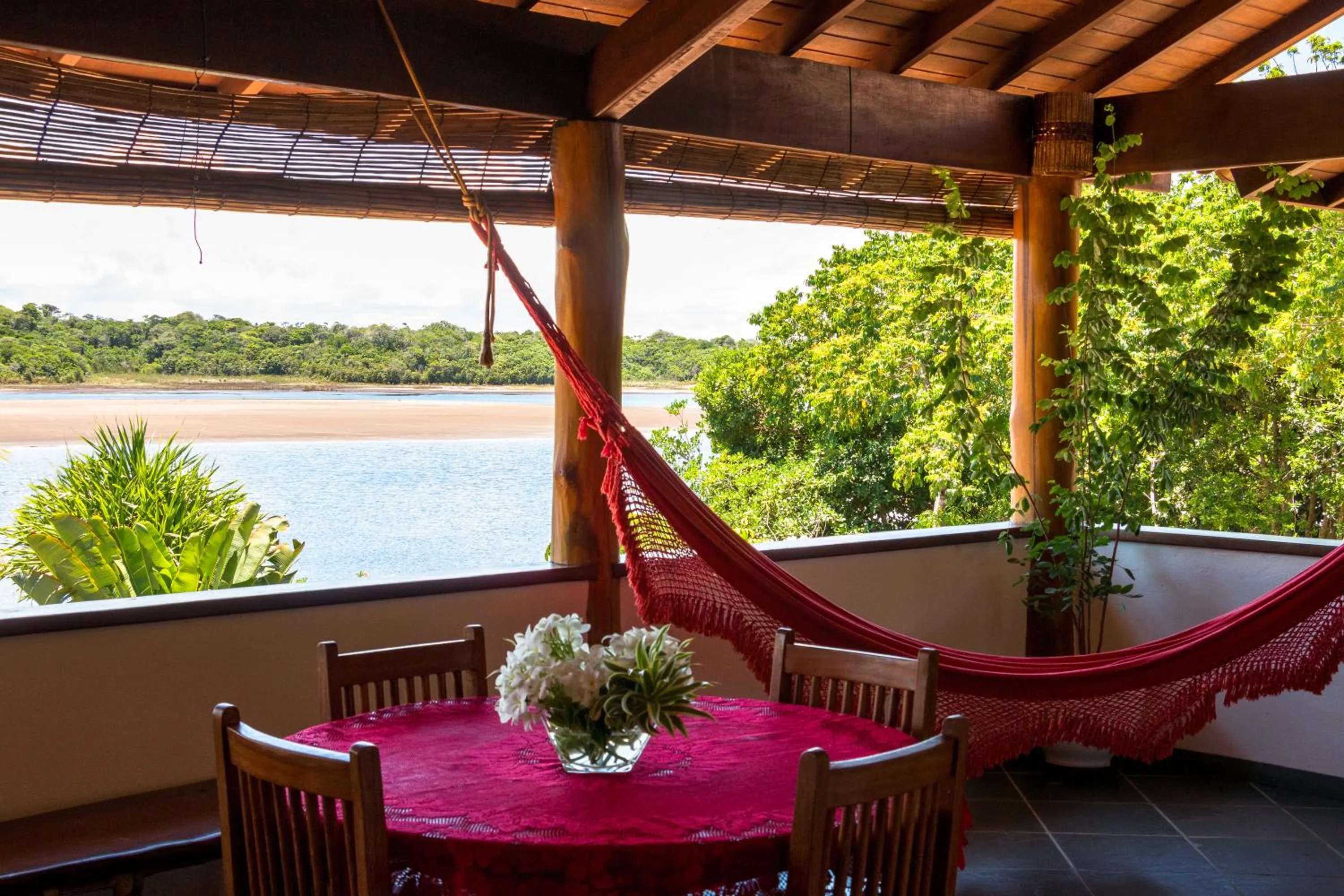 Balcony/Terrace in Pousada Lagoa do Cassange