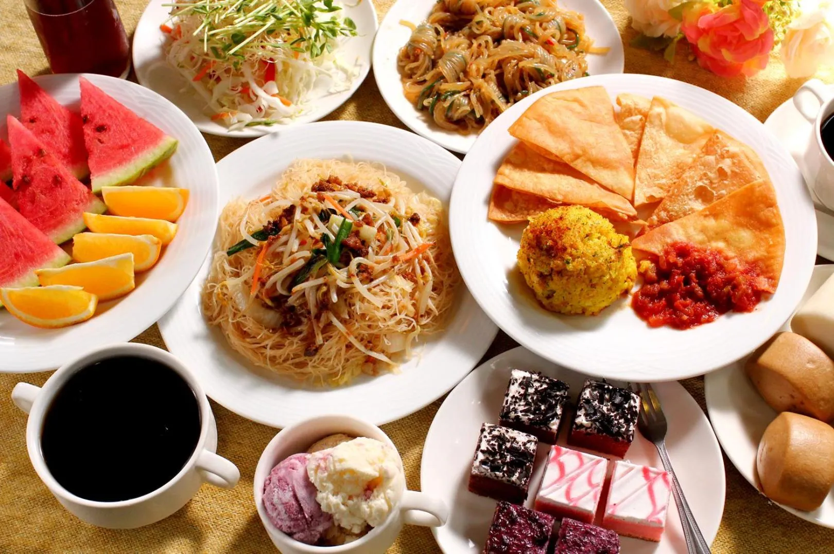 Breakfast in Shan-Yue Hotspring Hotel