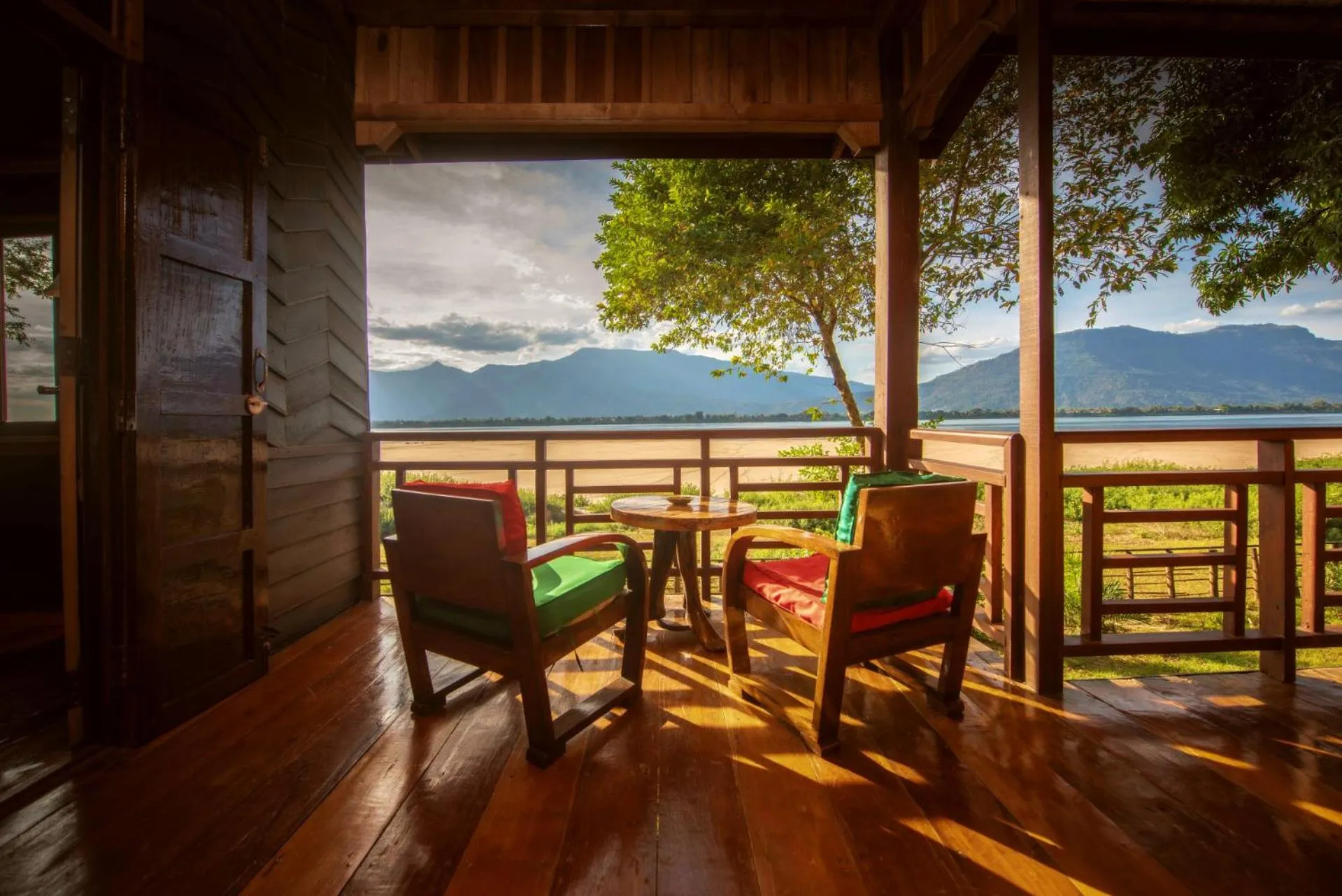 Seating area in La Folie Lodge