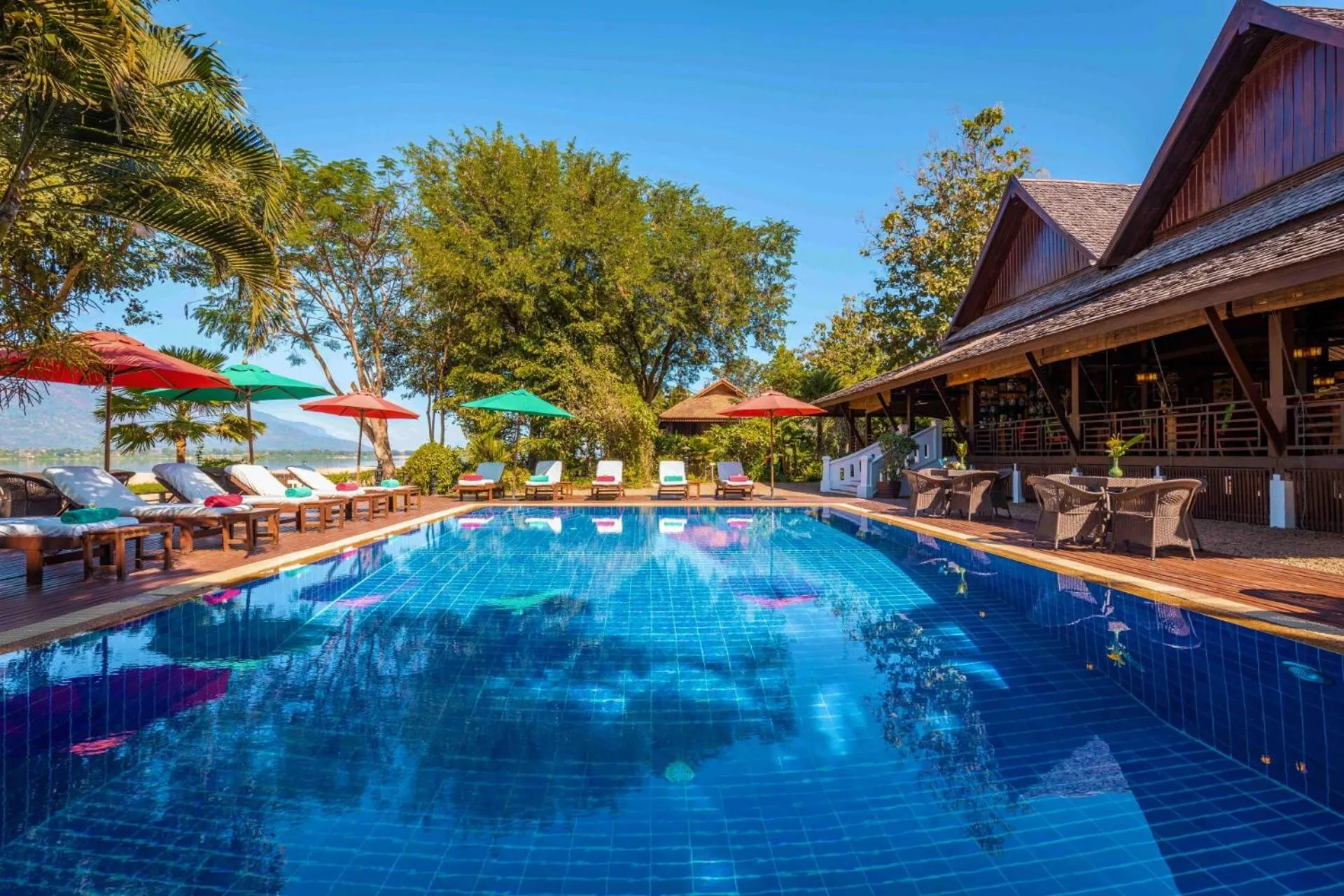 Swimming pool in La Folie Lodge