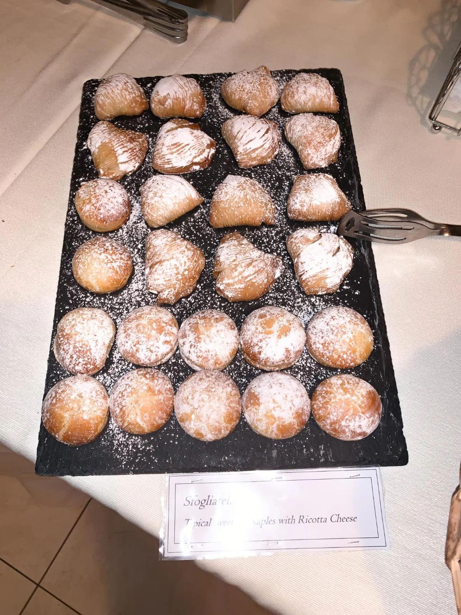 Food in Hotel Masaniello Luxury