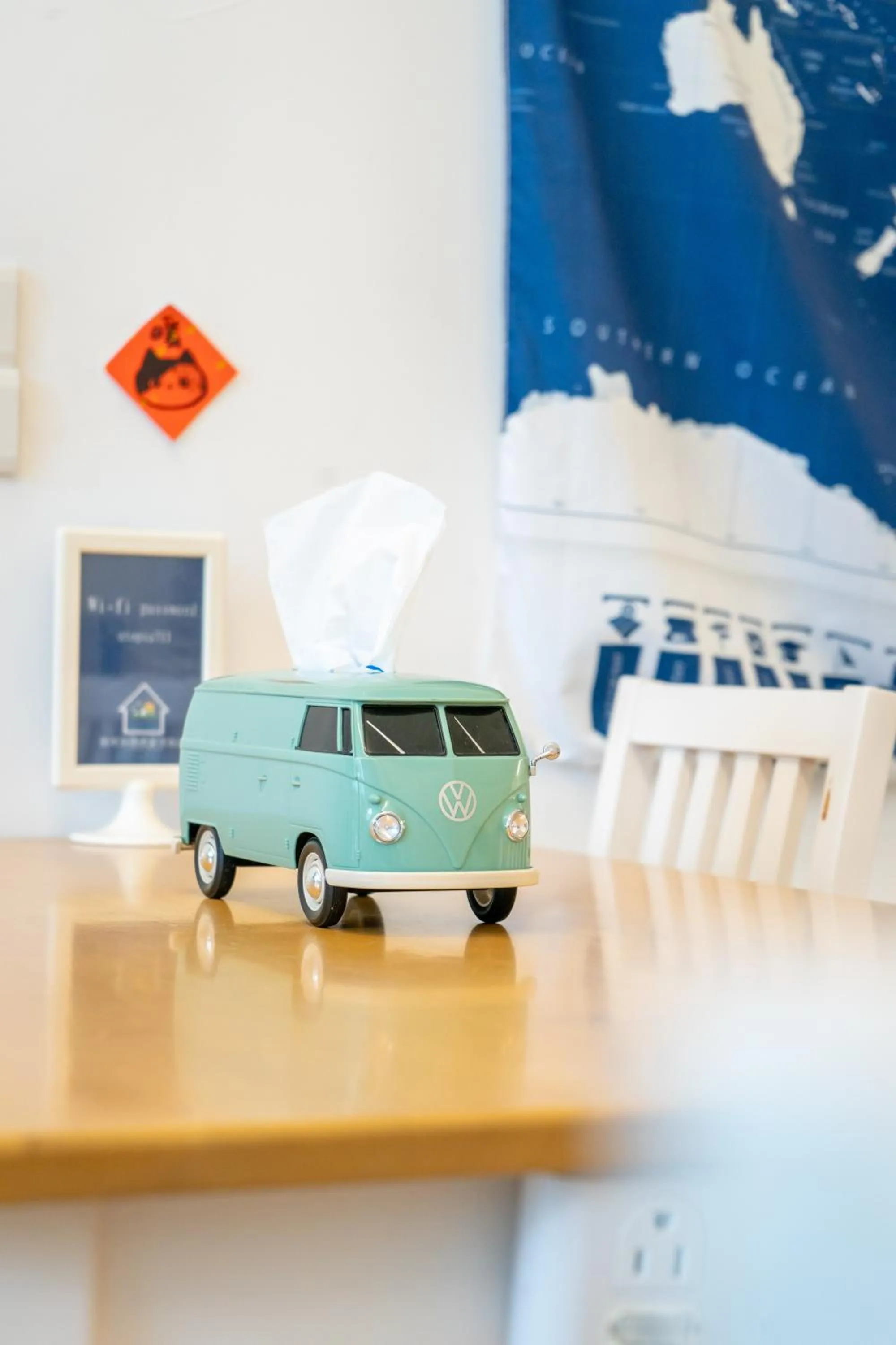 Decorative detail in Utopia Hostel