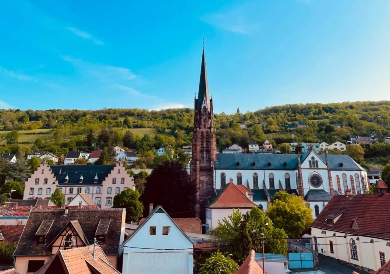 Bird's eye view in Logis Hotel L'Ours de Mutzig