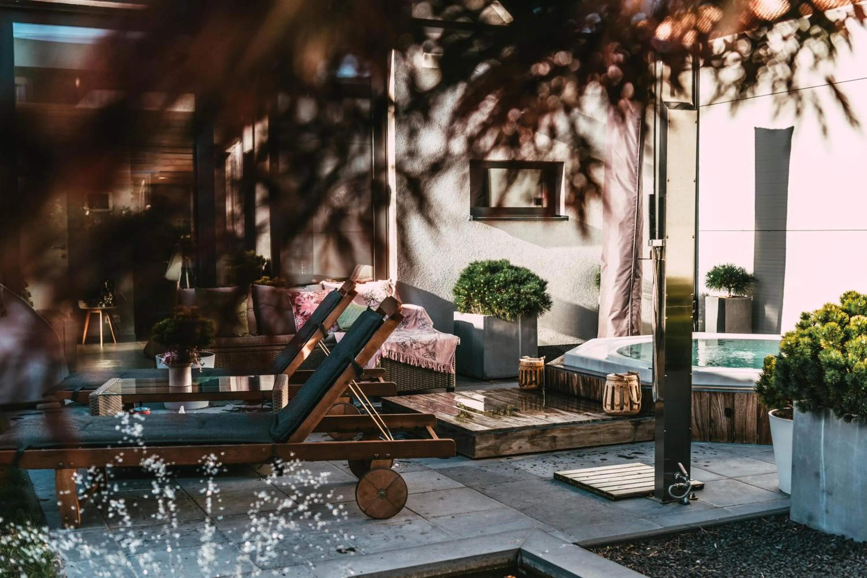 Garden in Villa Cecha B&b &Wellness