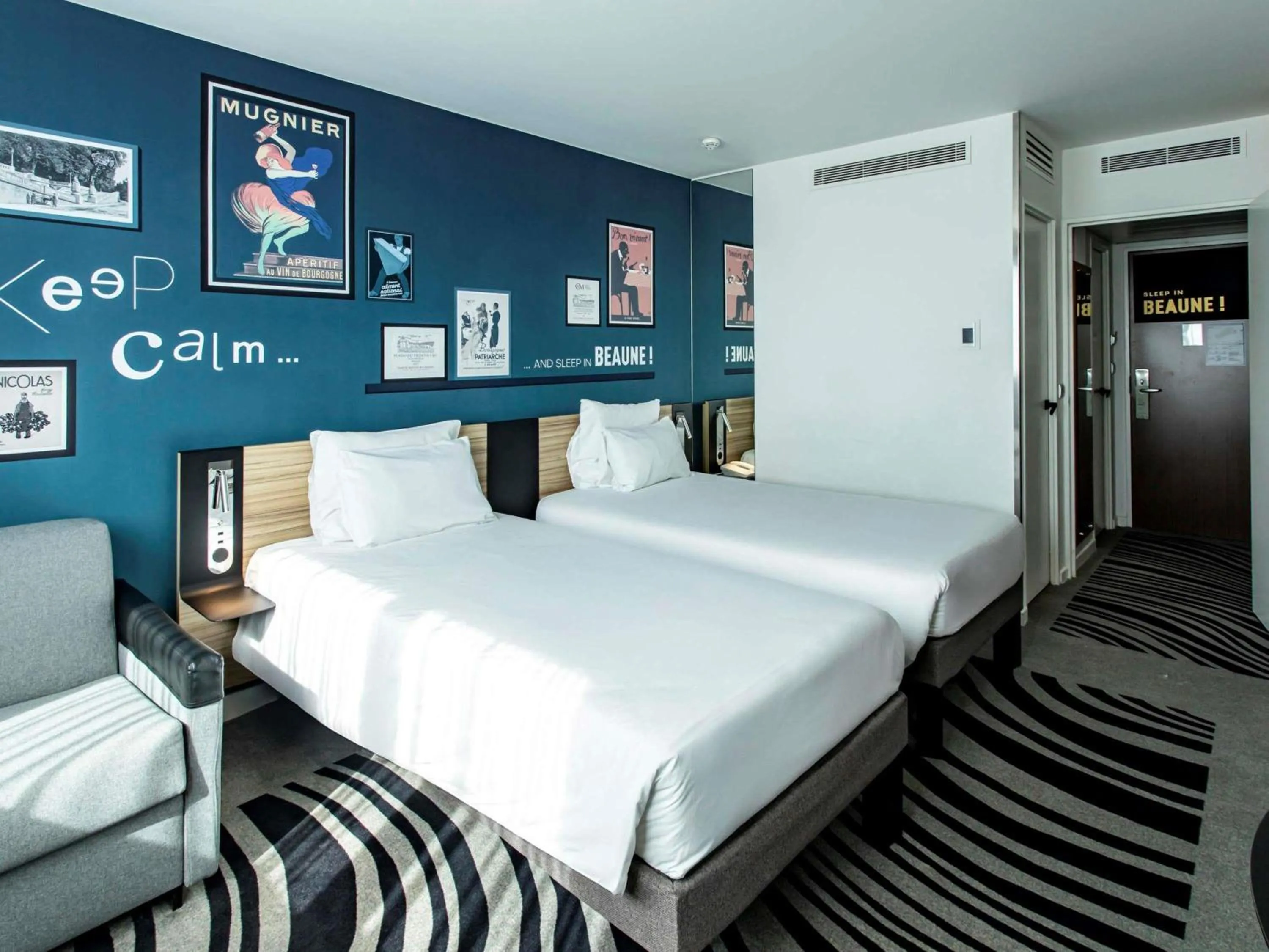 Bedroom, Bed in Novotel Beaune