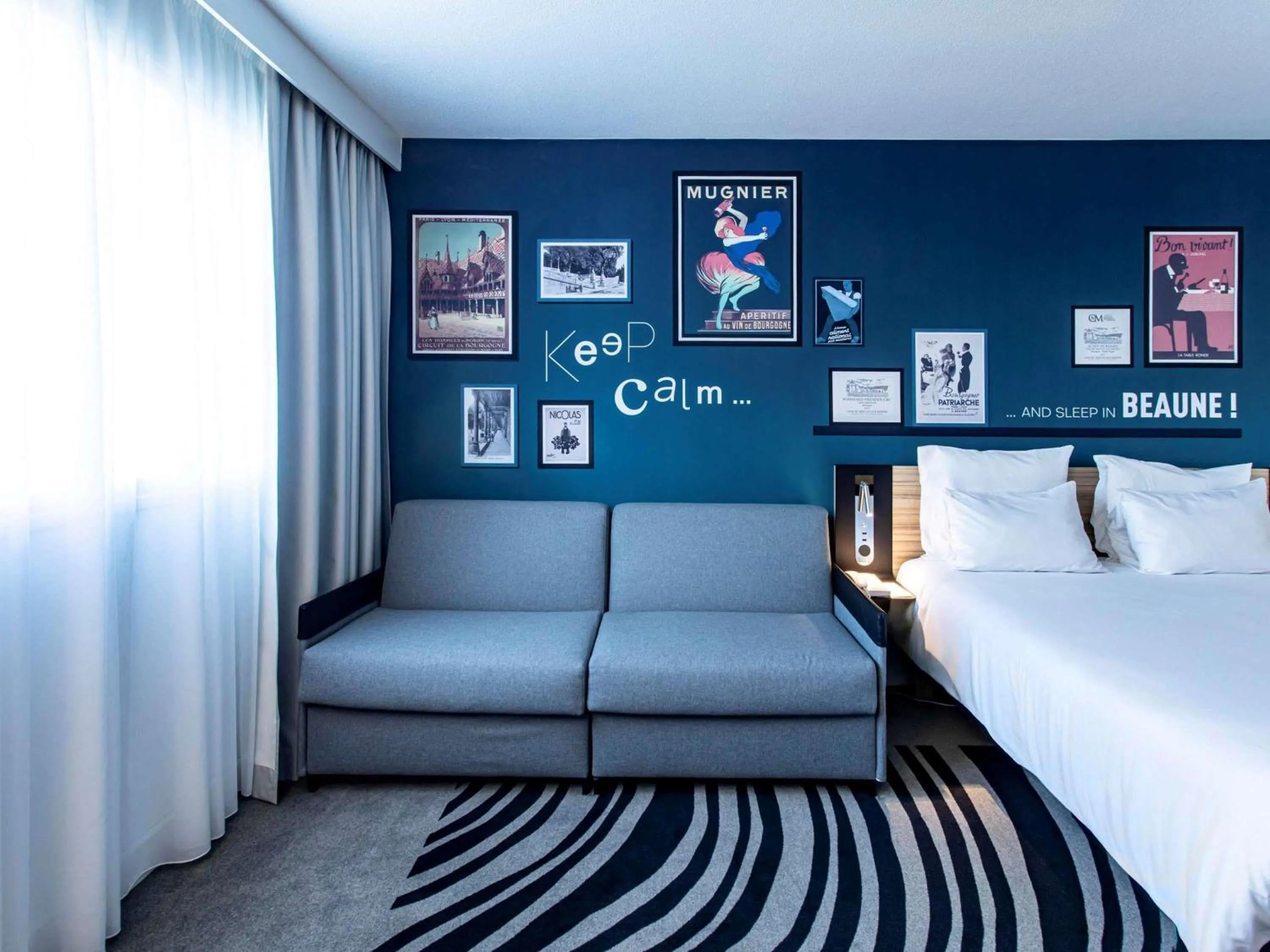 Bedroom, Bed in Novotel Beaune