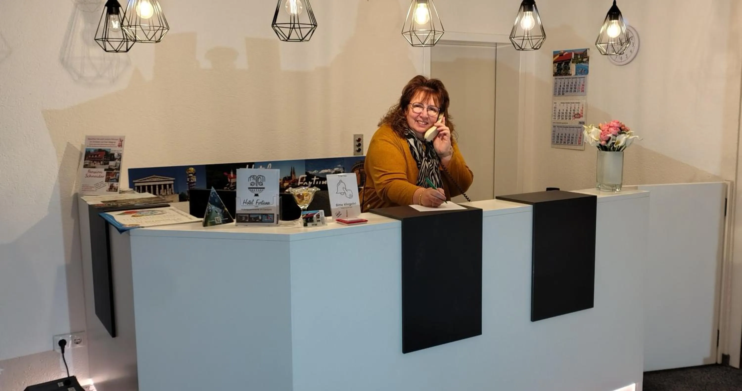 Lobby or reception in Hotel Fortuna