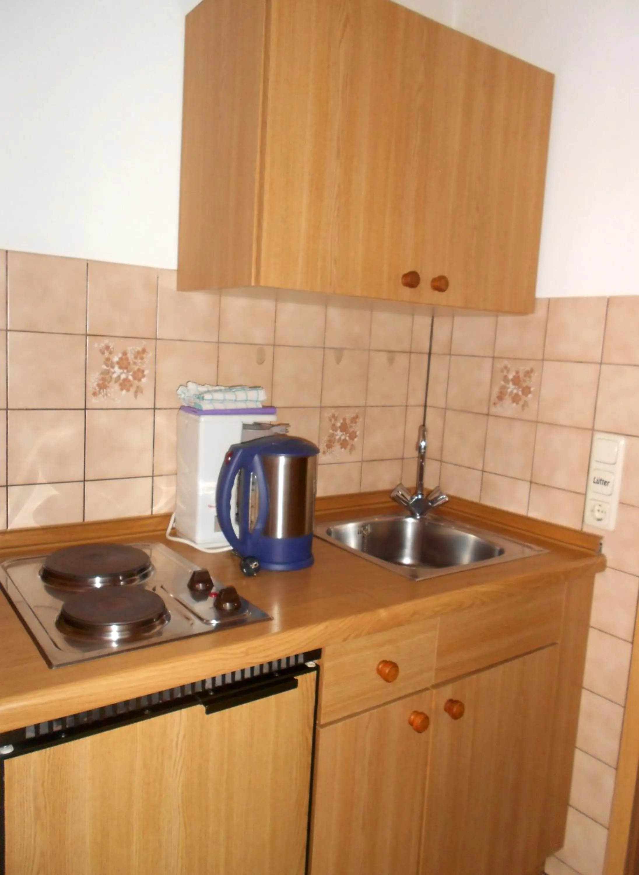 Kitchen or kitchenette in Hotel Fortuna