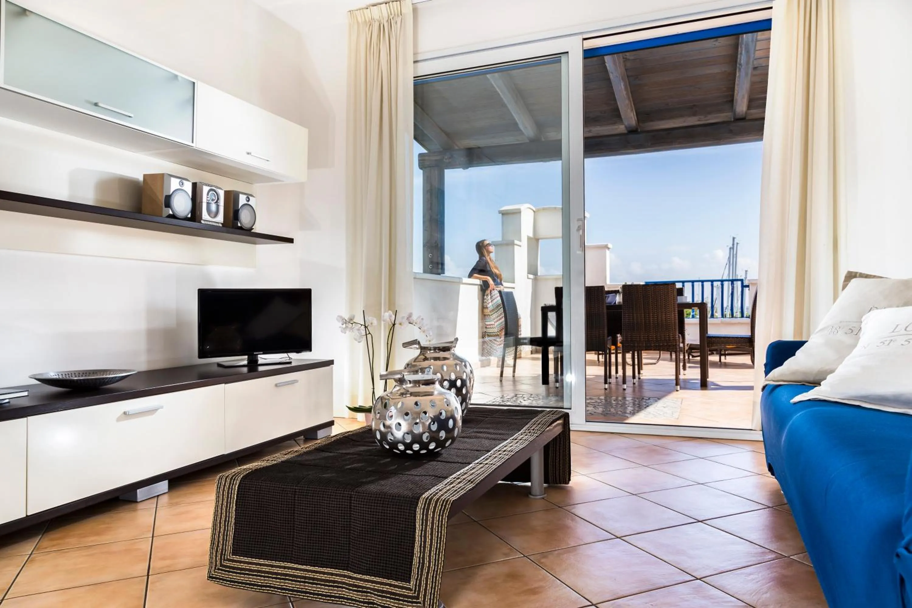 Living room in Portoverde Beach Apartments