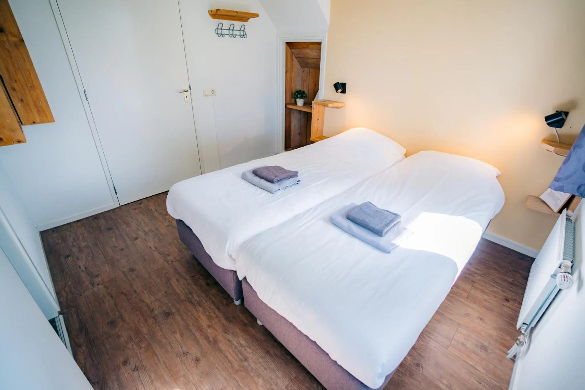 Bed in B&B de Luwte Cottage