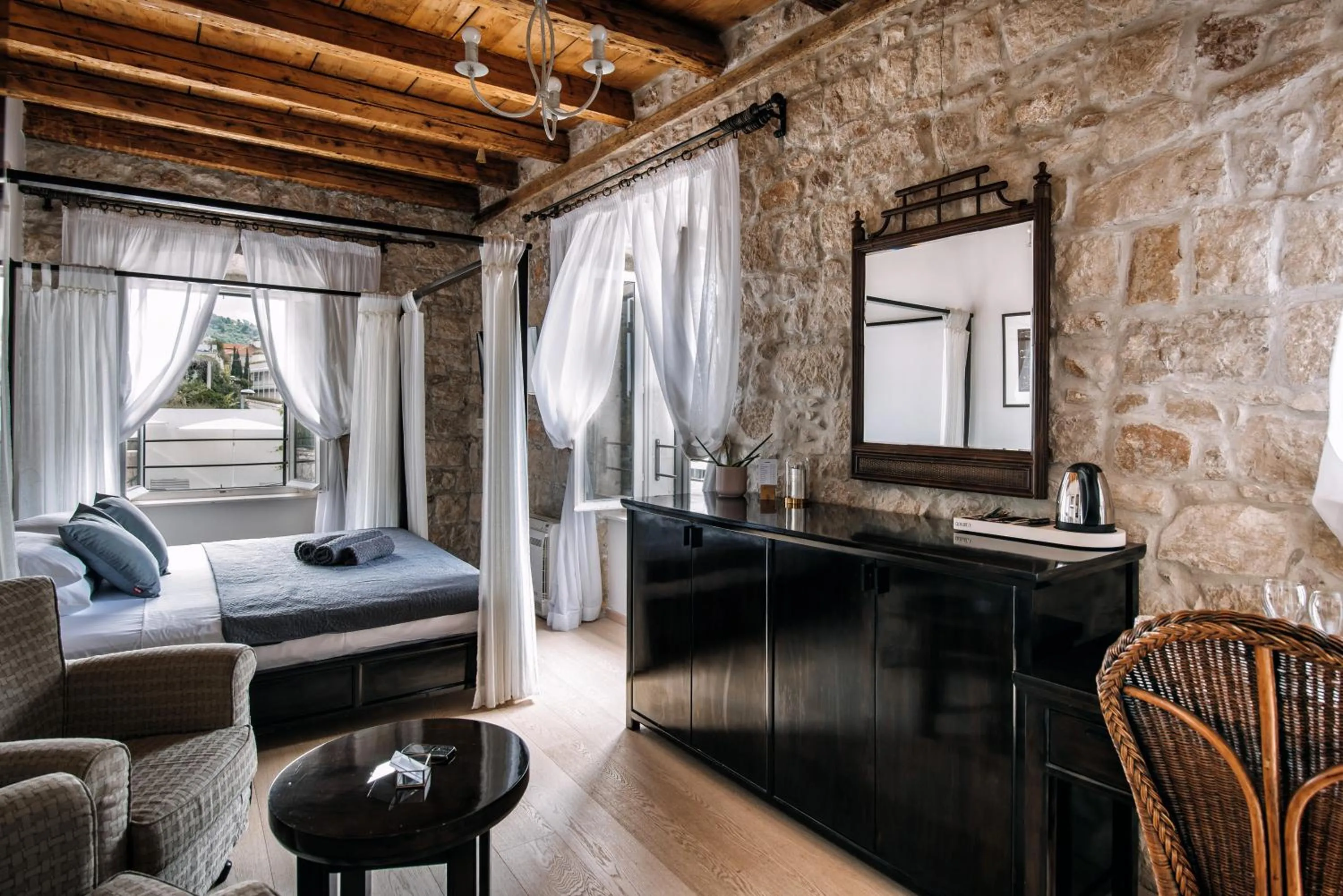 Bed in Villa Allure of Dubrovnik