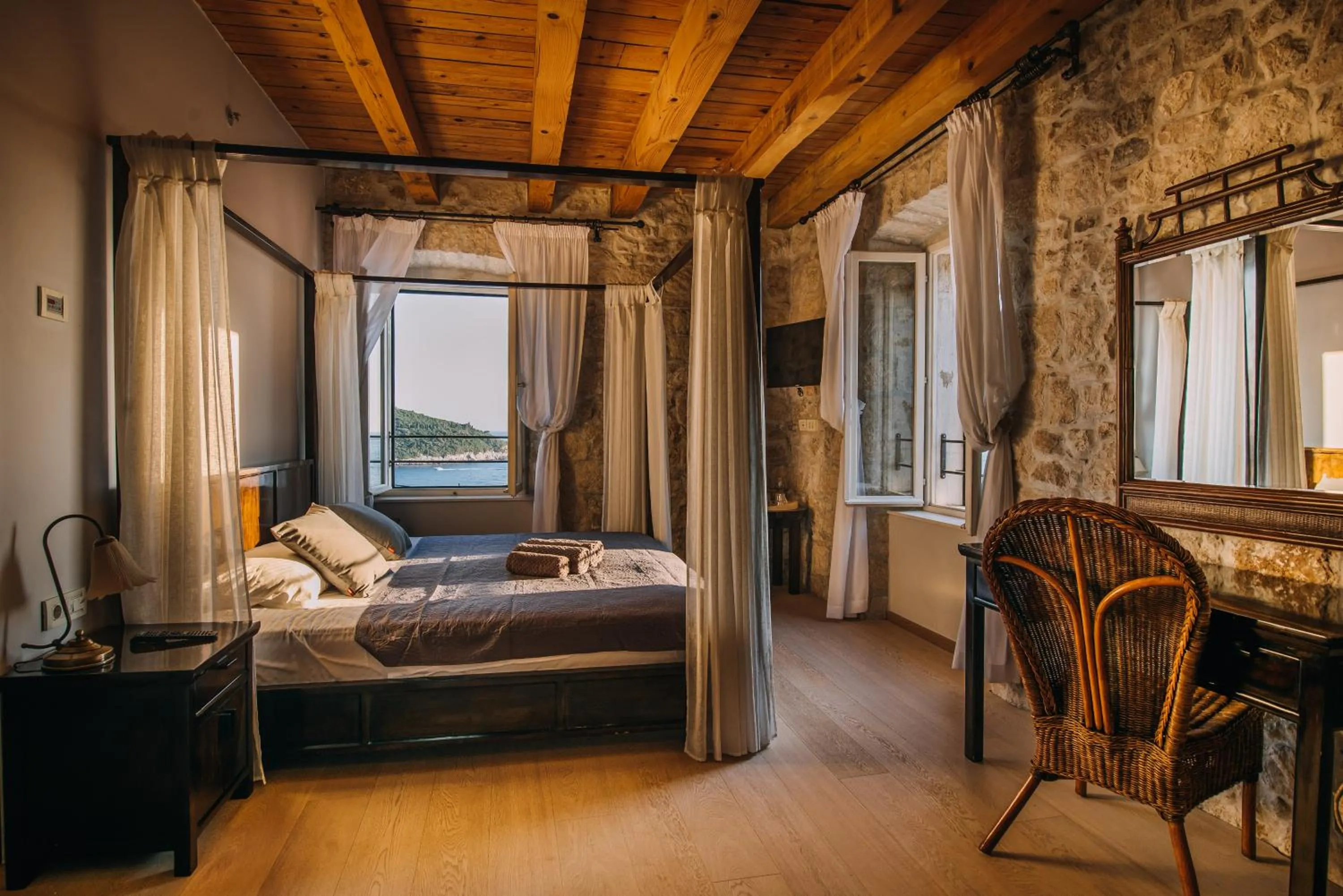 Bed in Villa Allure of Dubrovnik