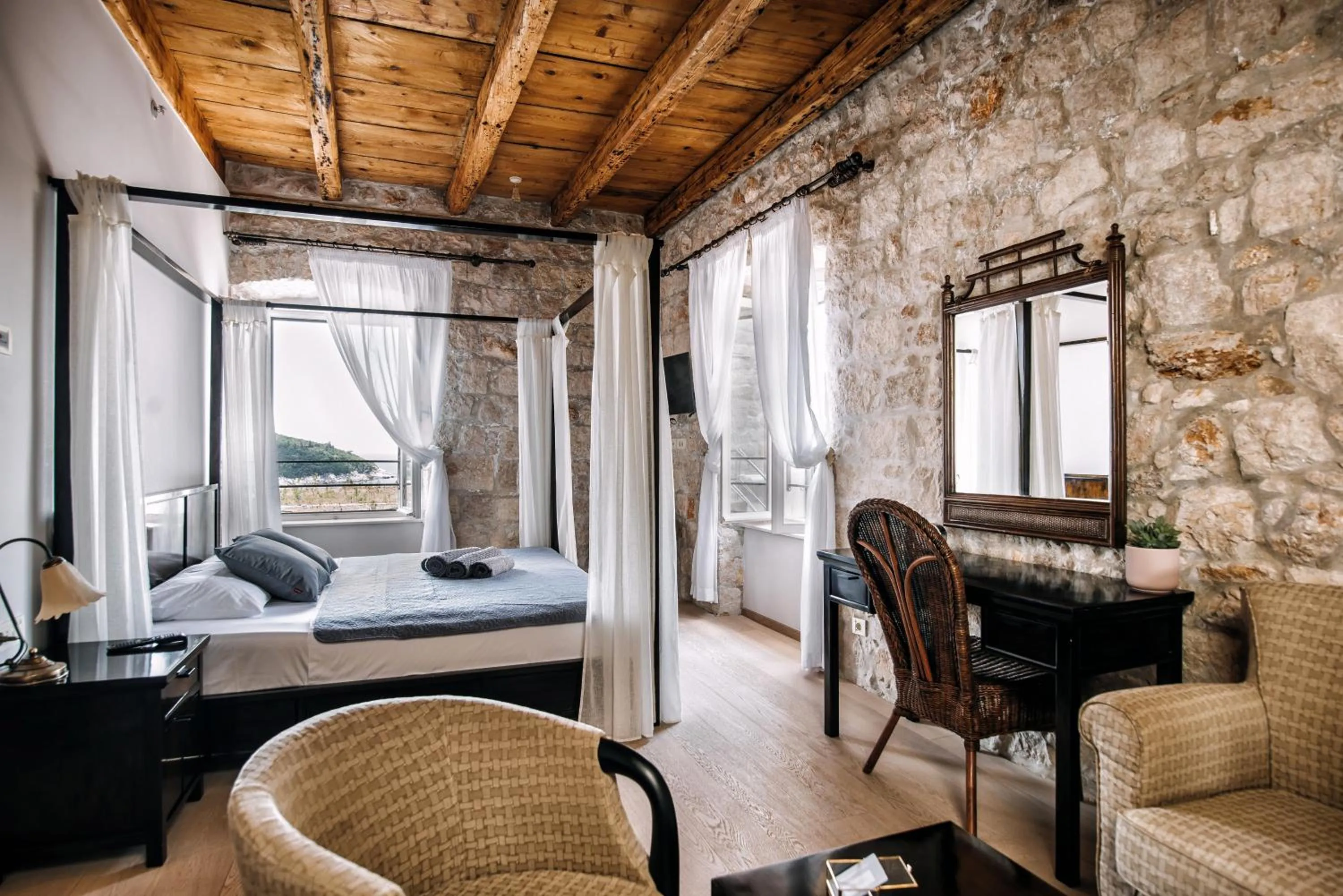 Bed in Villa Allure of Dubrovnik