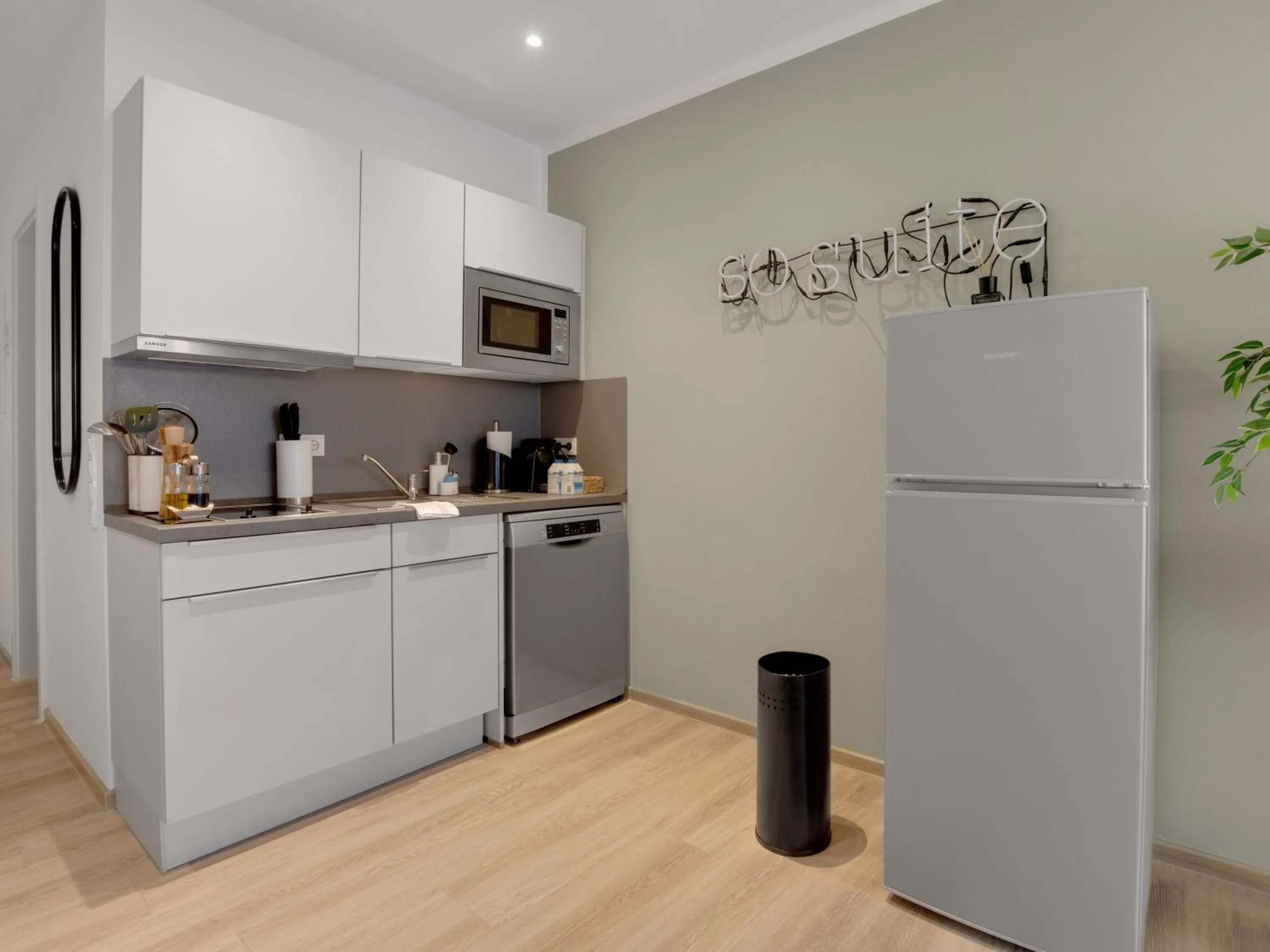 kitchen in Limehome Essen Kibbelstraße