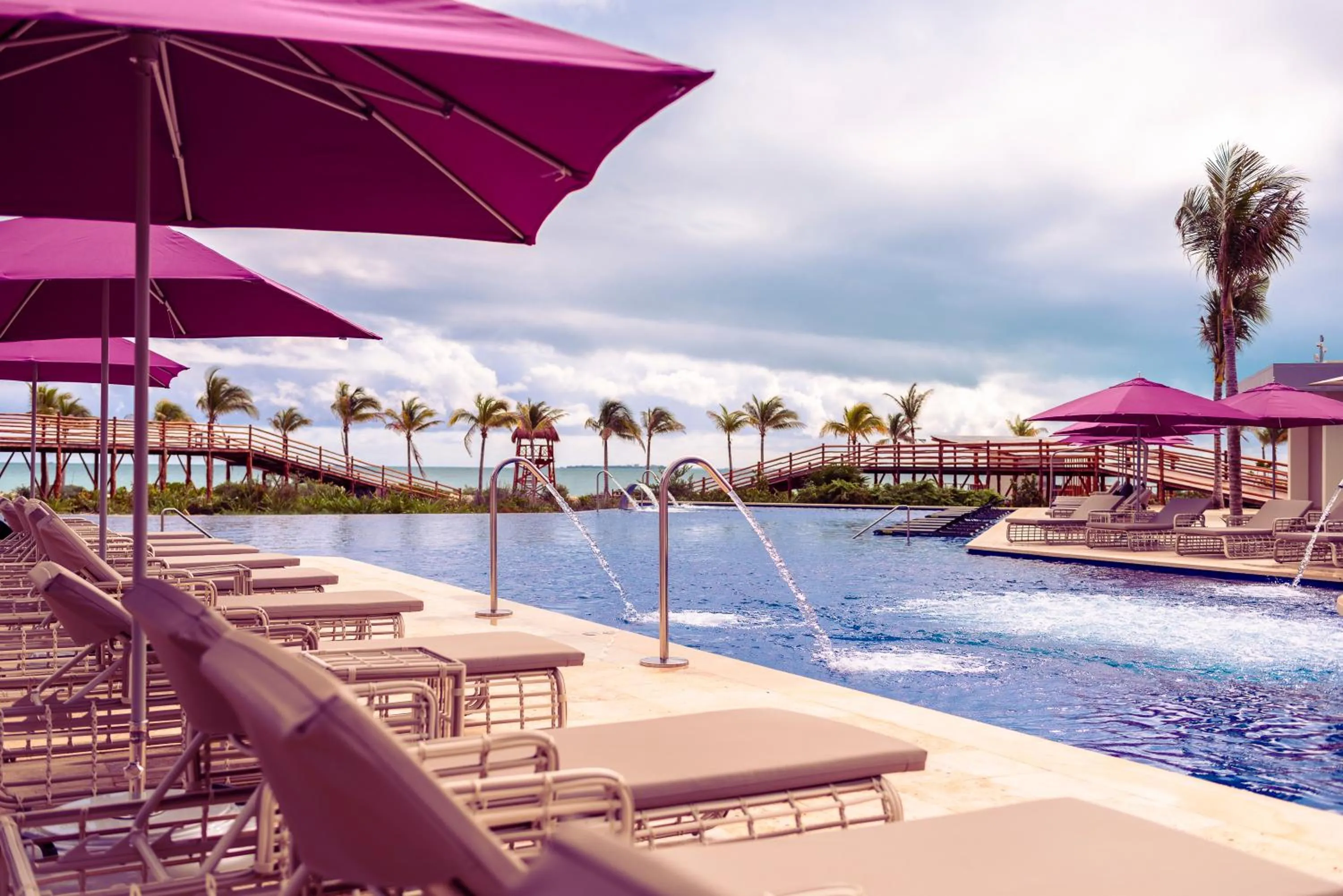 Swimming pool in Planet Hollywood Cancun Adult Scene by Royalton, An Autograph Collection All-Inclusive Resort - Adults Only