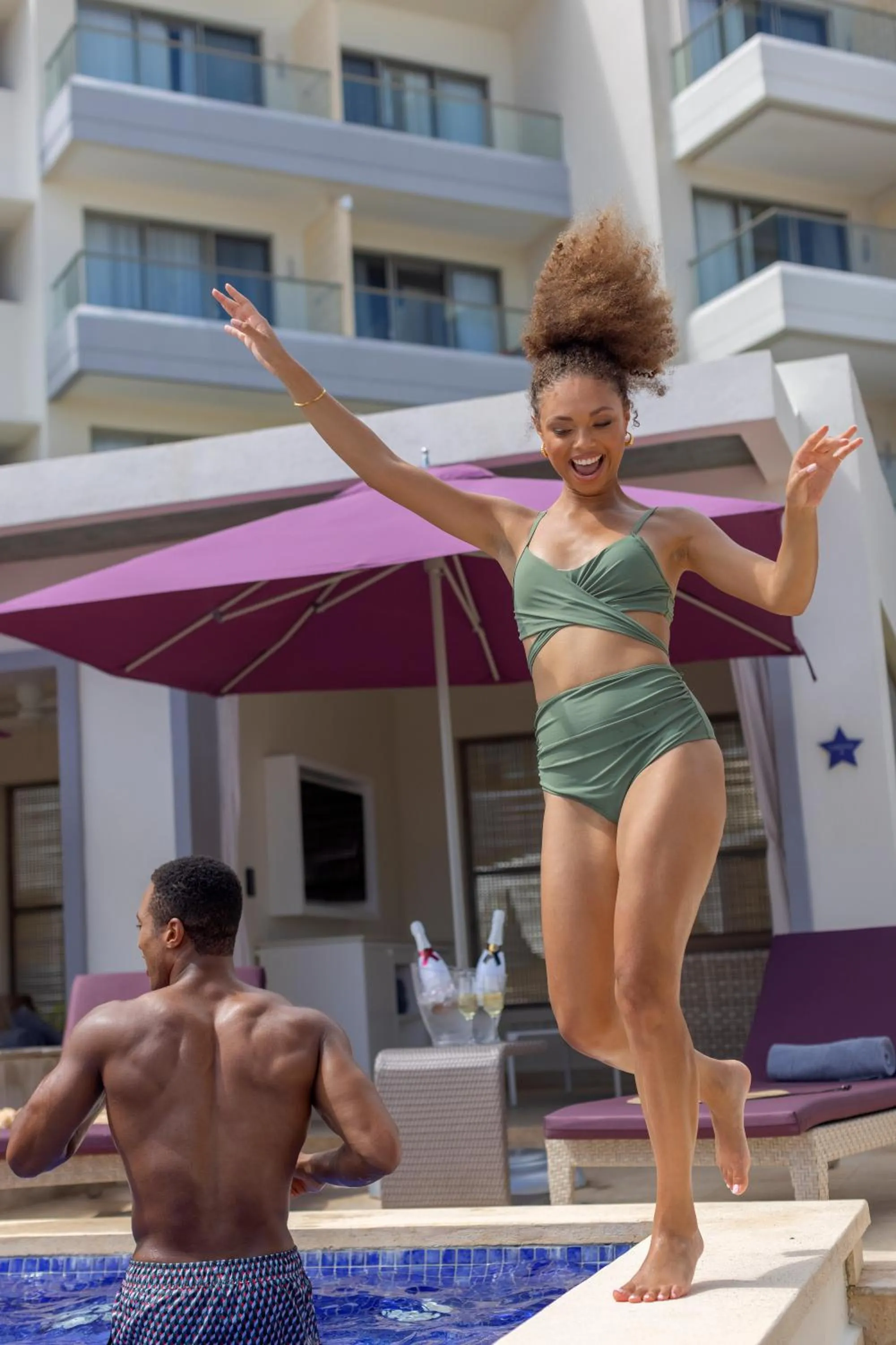 Swimming pool in Planet Hollywood Cancun Adult Scene by Royalton, An Autograph Collection All-Inclusive Resort - Adults Only