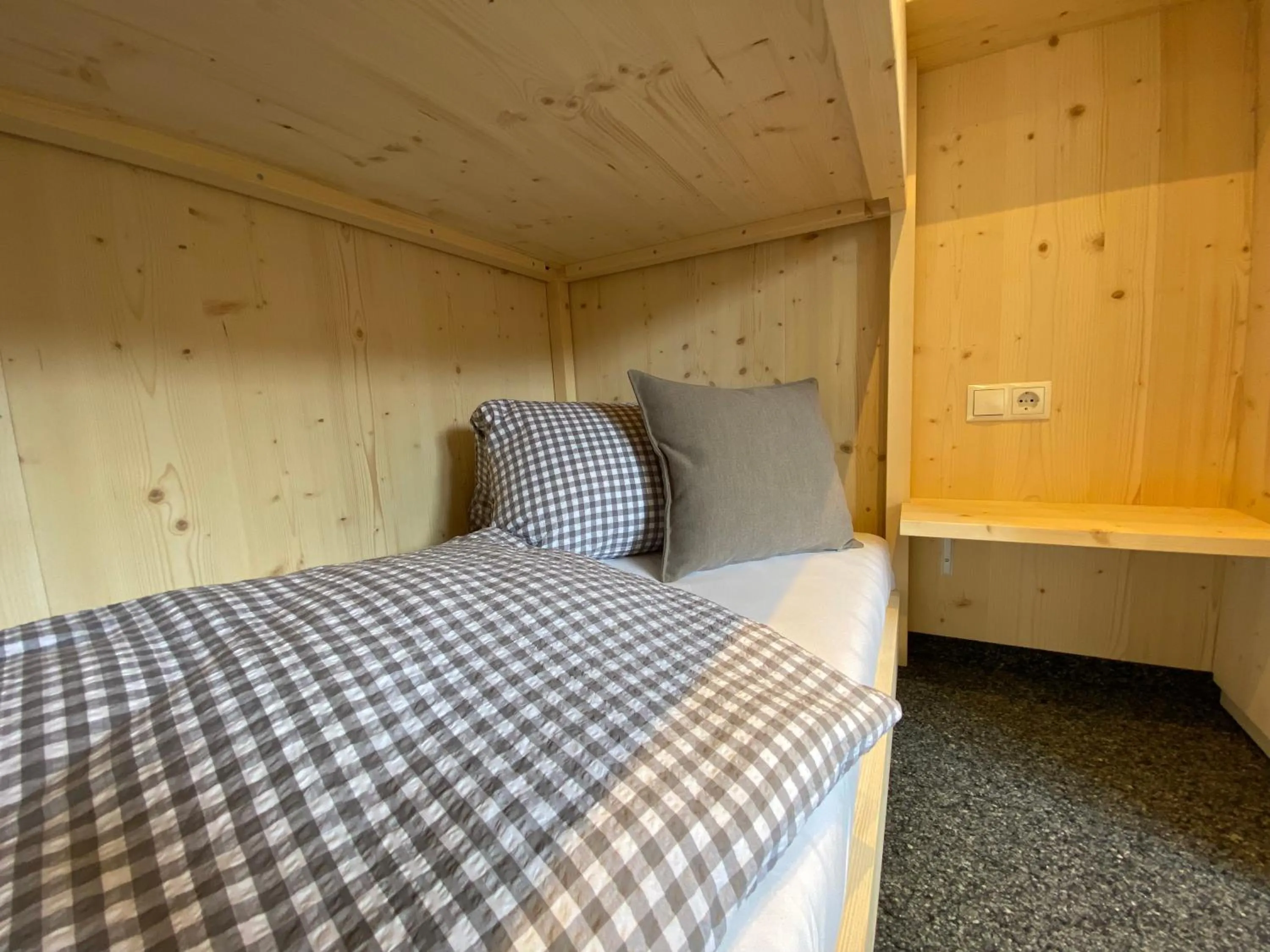 Bedroom, Bed in Gasthaus Sulzfluh