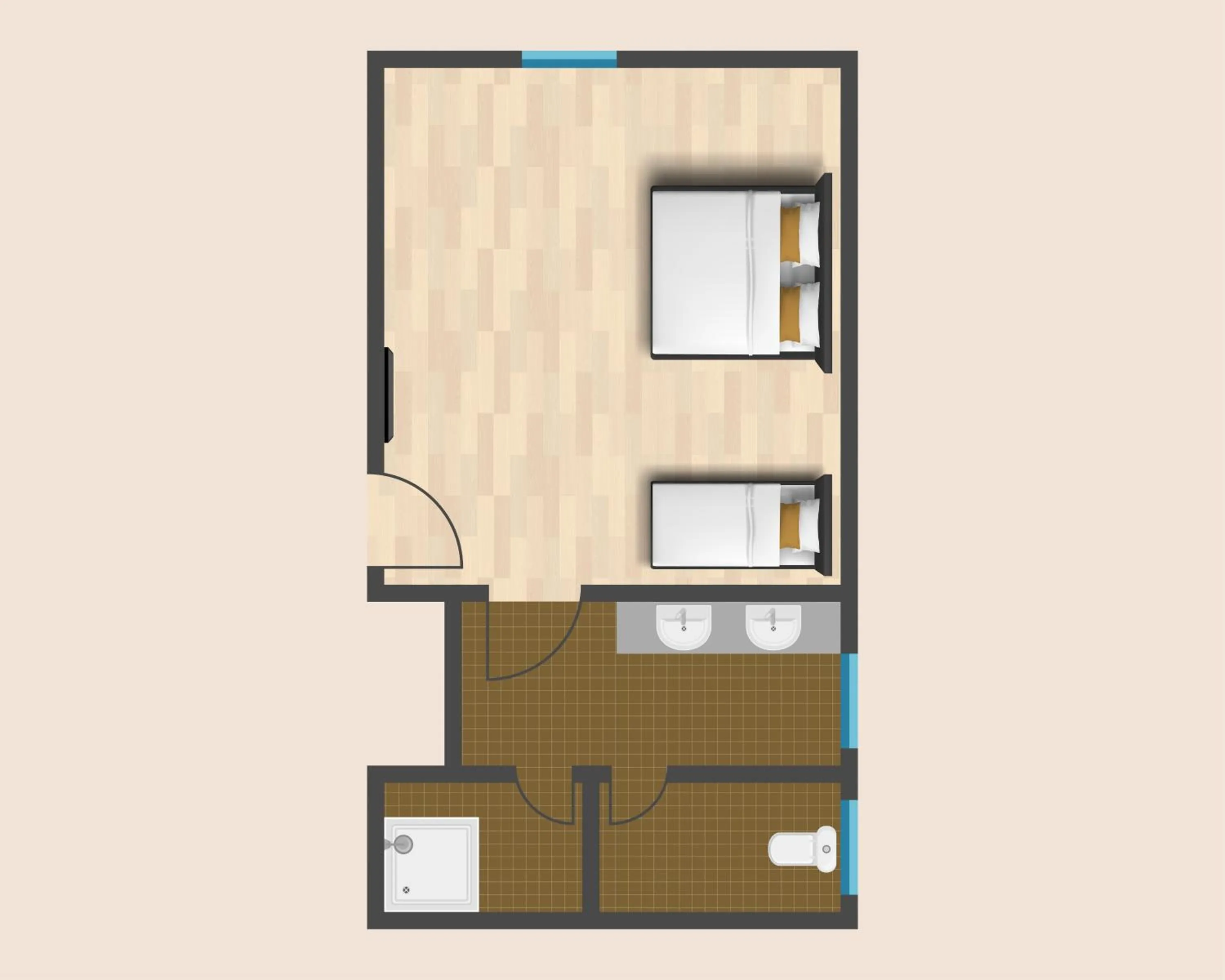 Floor plan in Gasthaus Sulzfluh