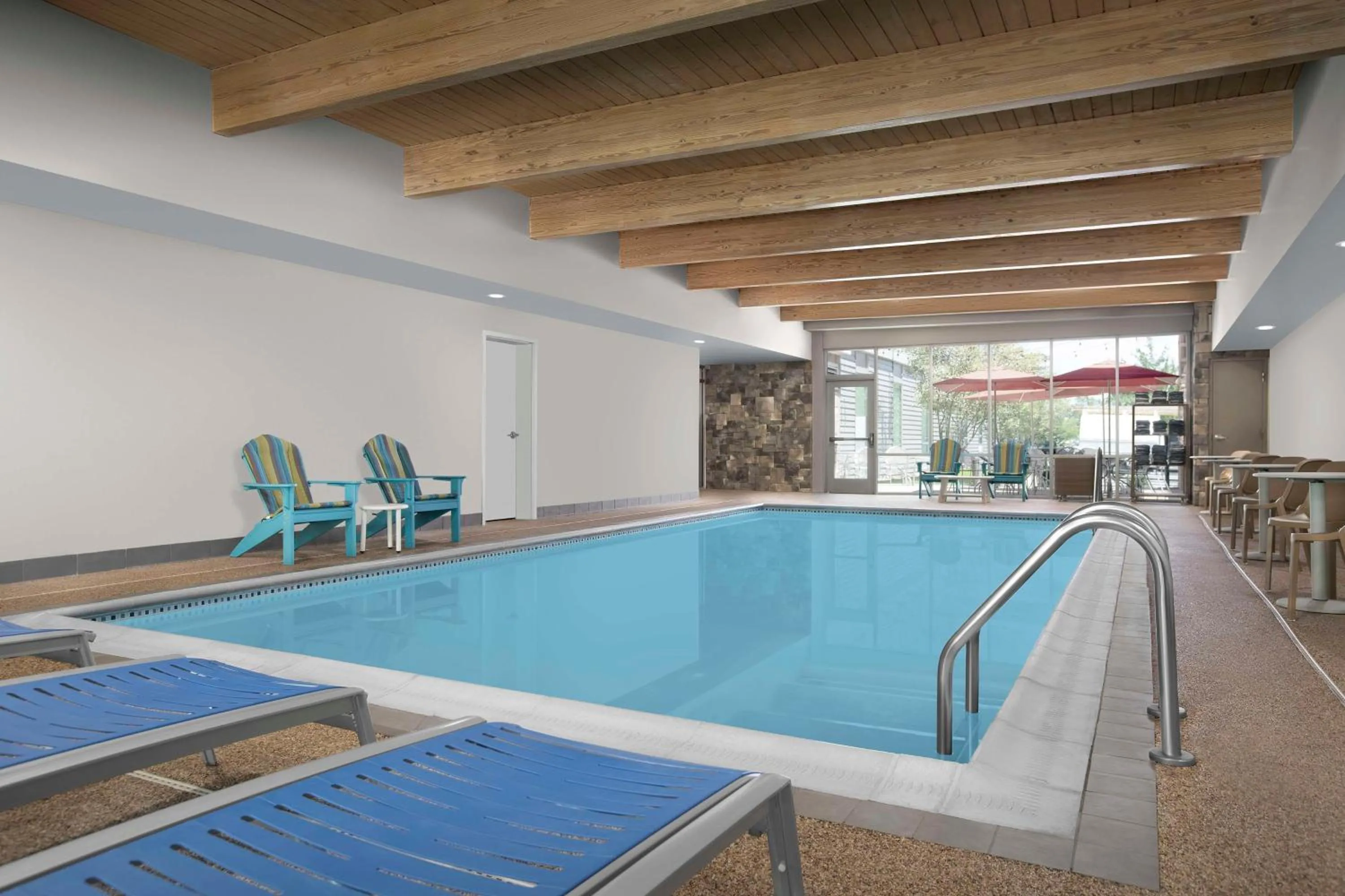 Pool view in Home2 Suites by Hilton Pittsburgh - McCandless, PA