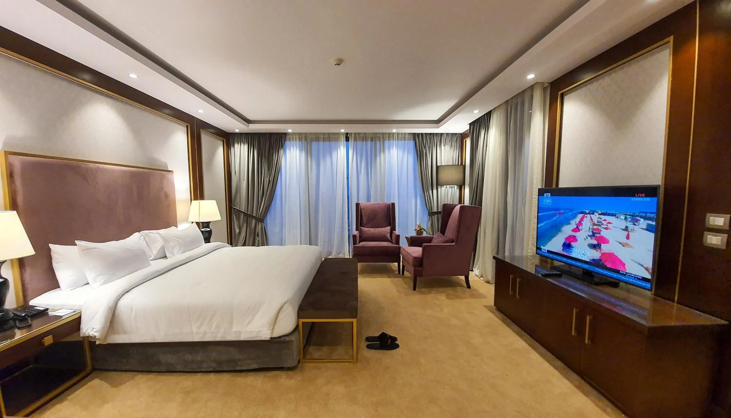 TV and multimedia, Bed in Porto Said Hotel & Spa