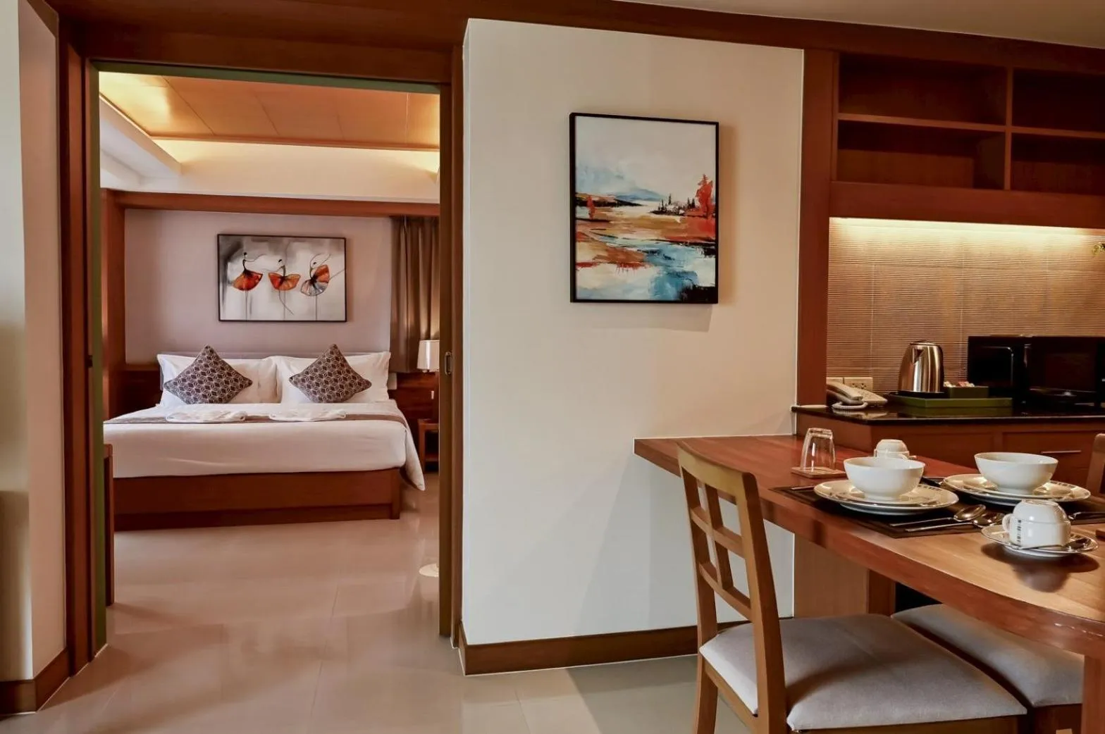 Living room, Bed in Green Residence Ayutthaya - SHA Certified