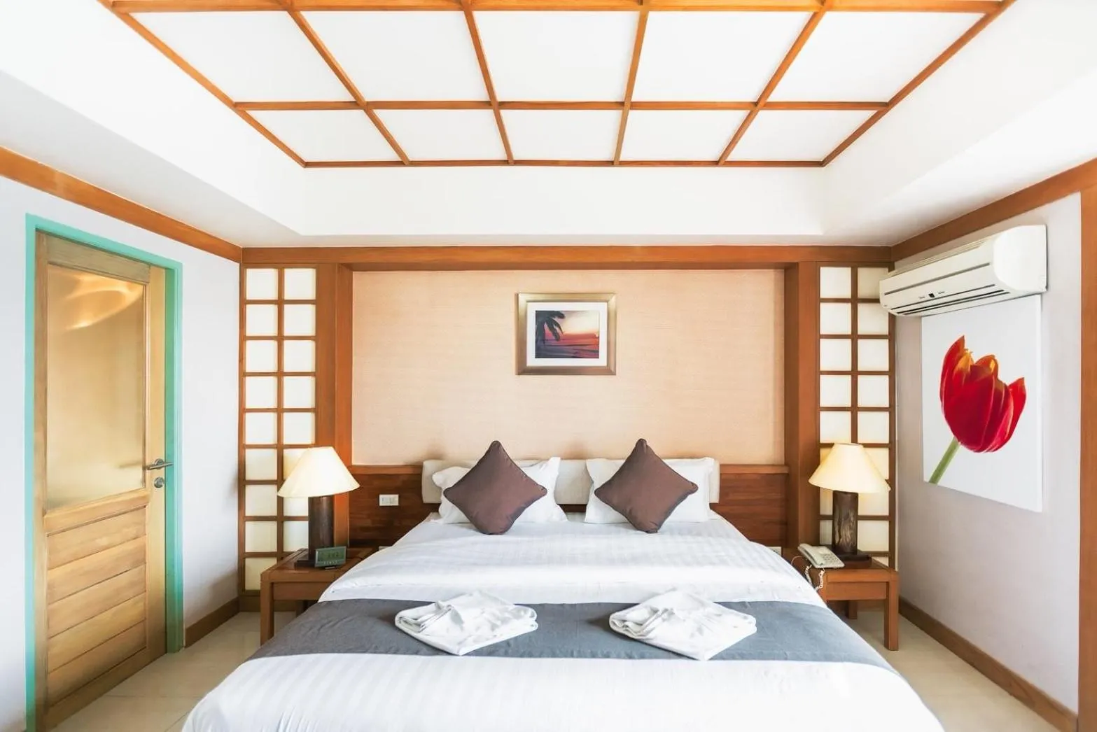 Bedroom, Bed in Green Residence Ayutthaya - SHA Certified