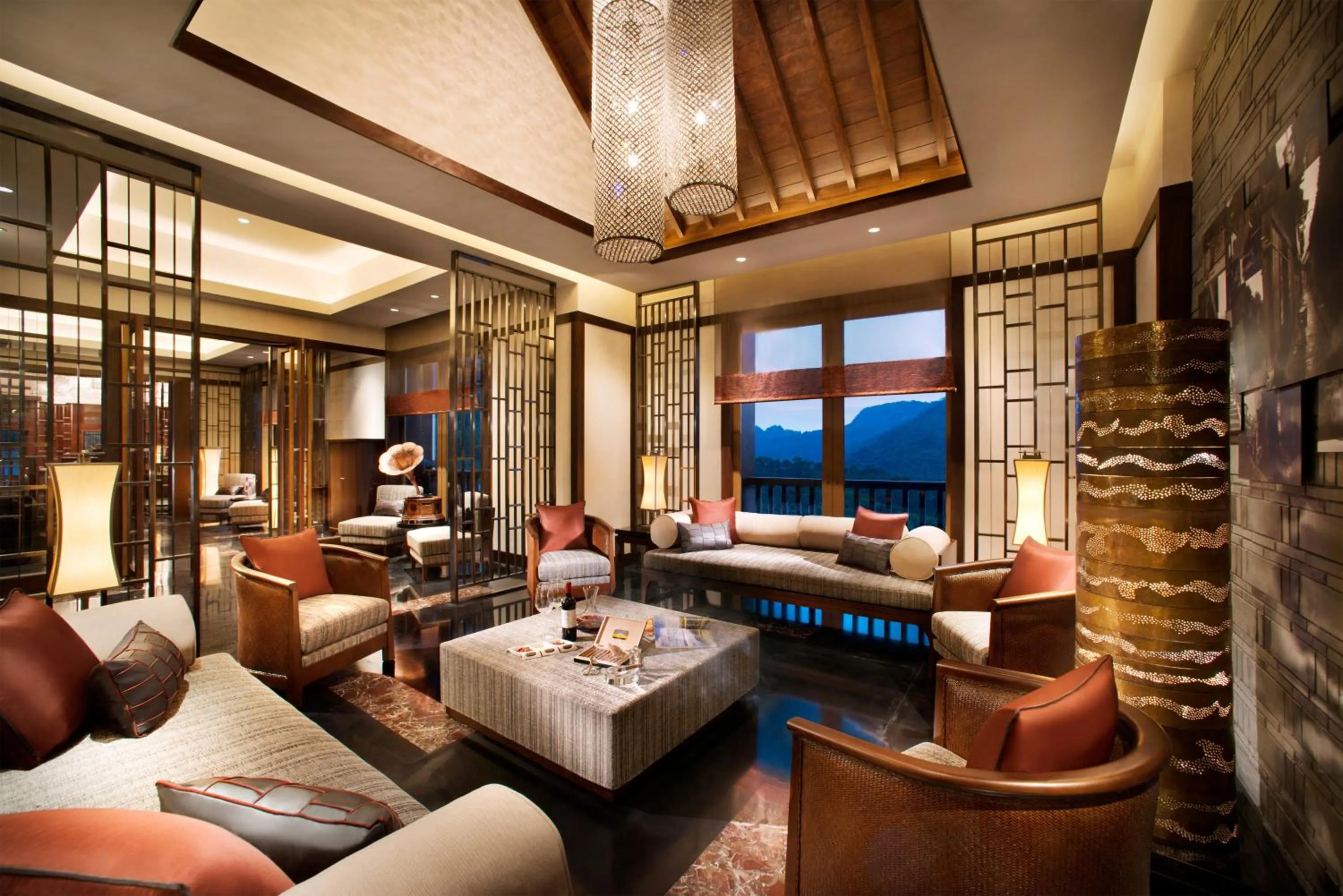 Lounge or bar in Banyan Tree Chongqing Beibei