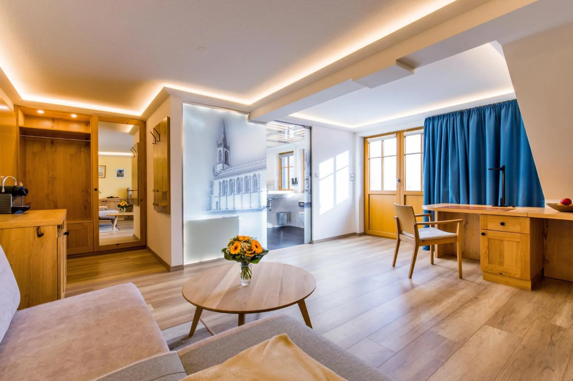 Living room, Bed in Rübezahlbaude