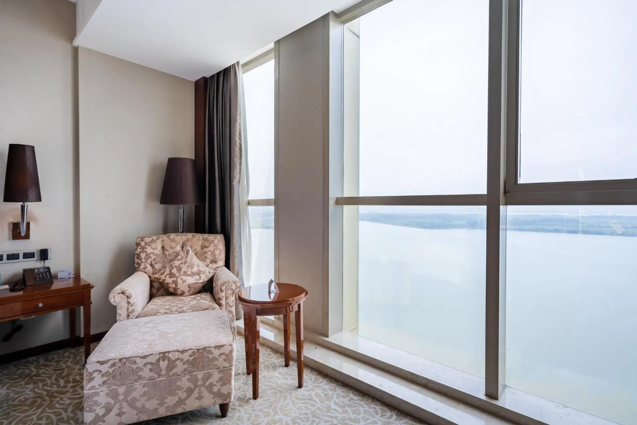 View (from property/room), Bed in Crowne Plaza Zhenjiang by IHG