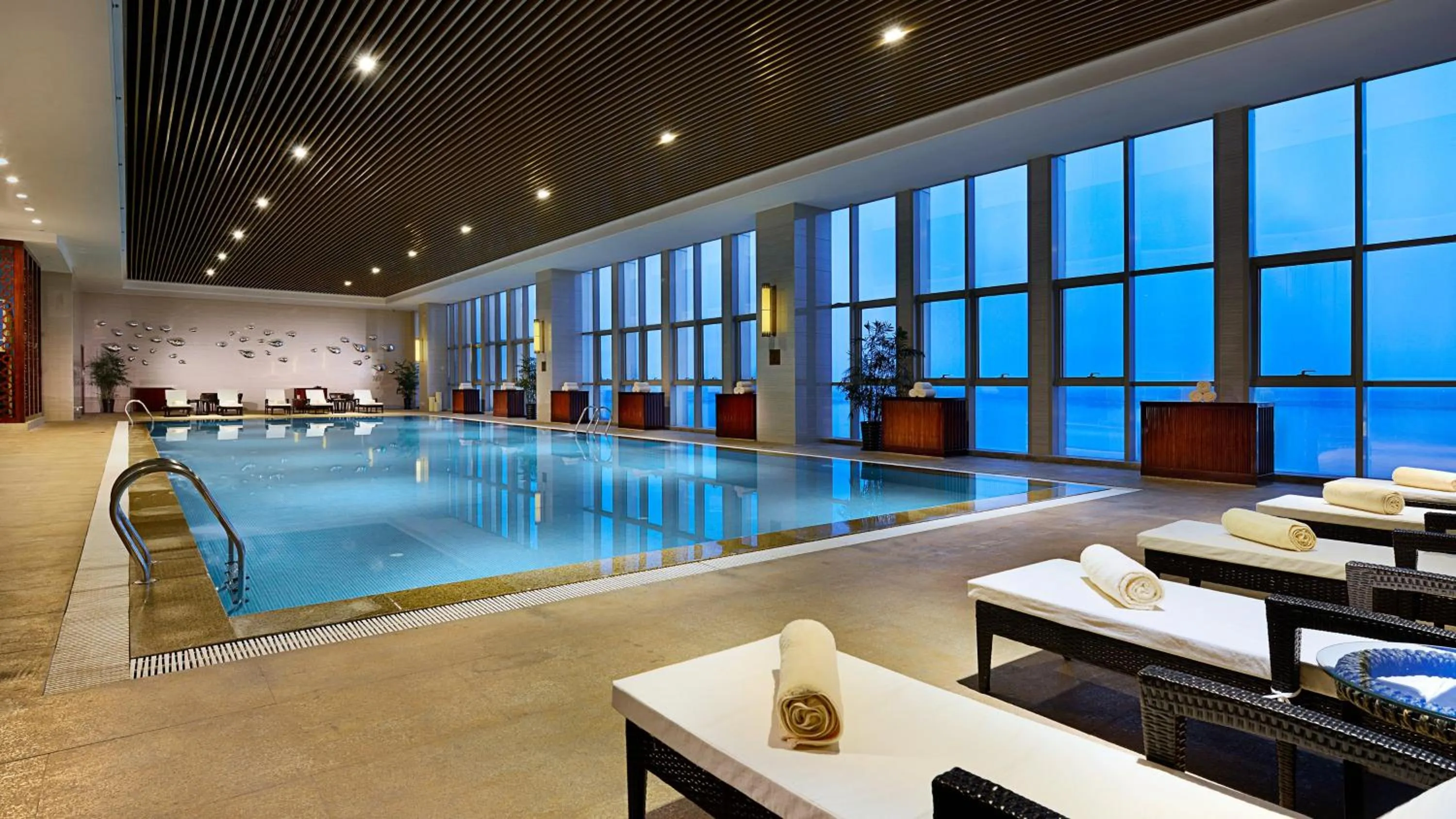Swimming pool in Crowne Plaza Zhenjiang by IHG