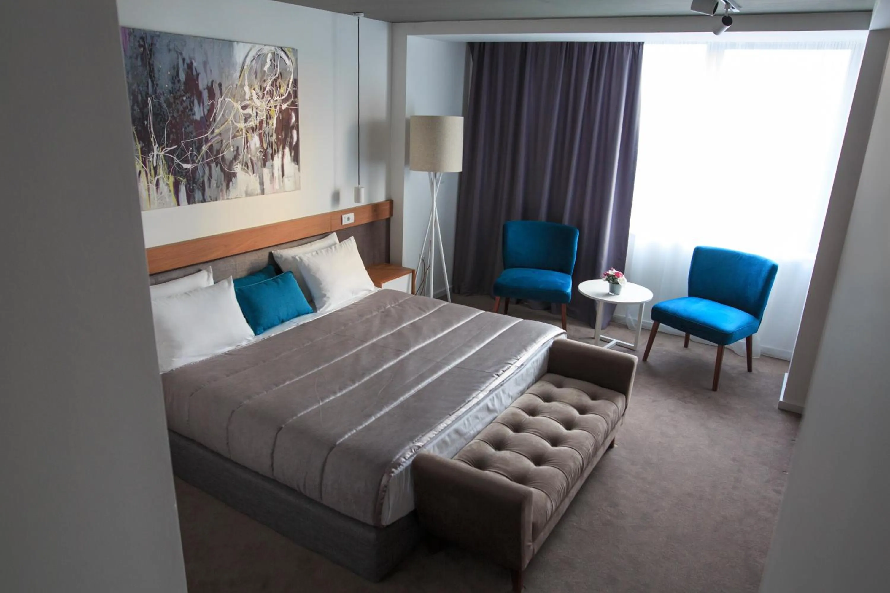 Bed in New City Hotel & Restaurant Niš