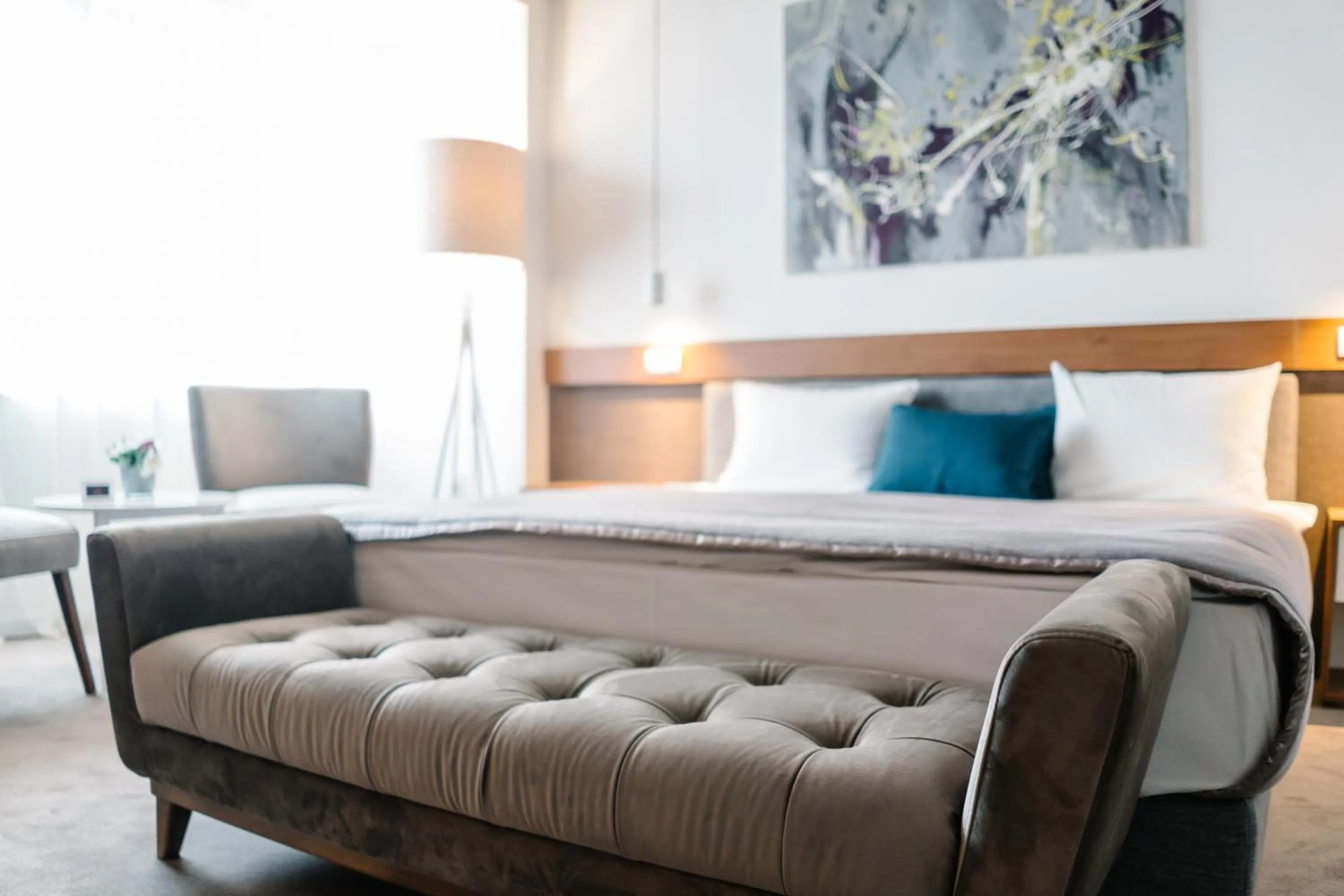 Bed in New City Hotel & Restaurant Niš