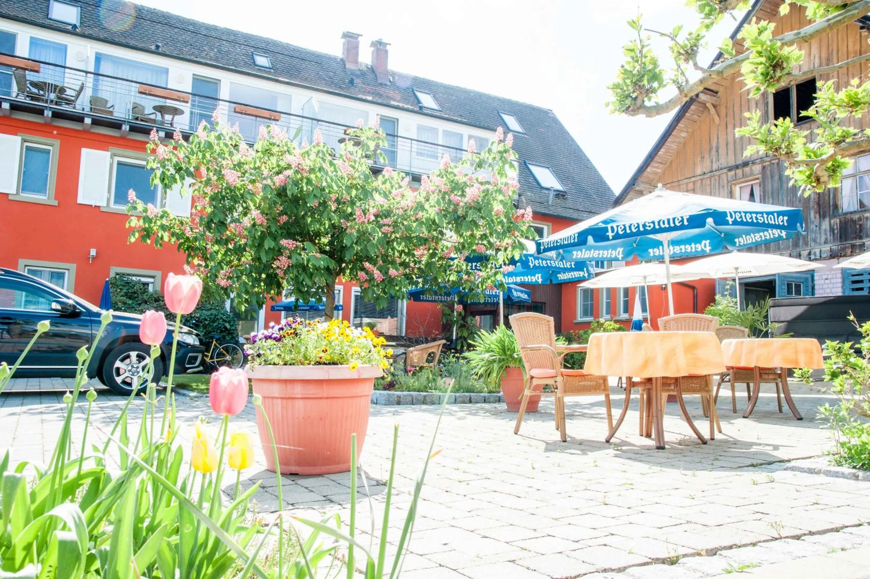Patio in Insel-Hof Reichenau Hotel-garni