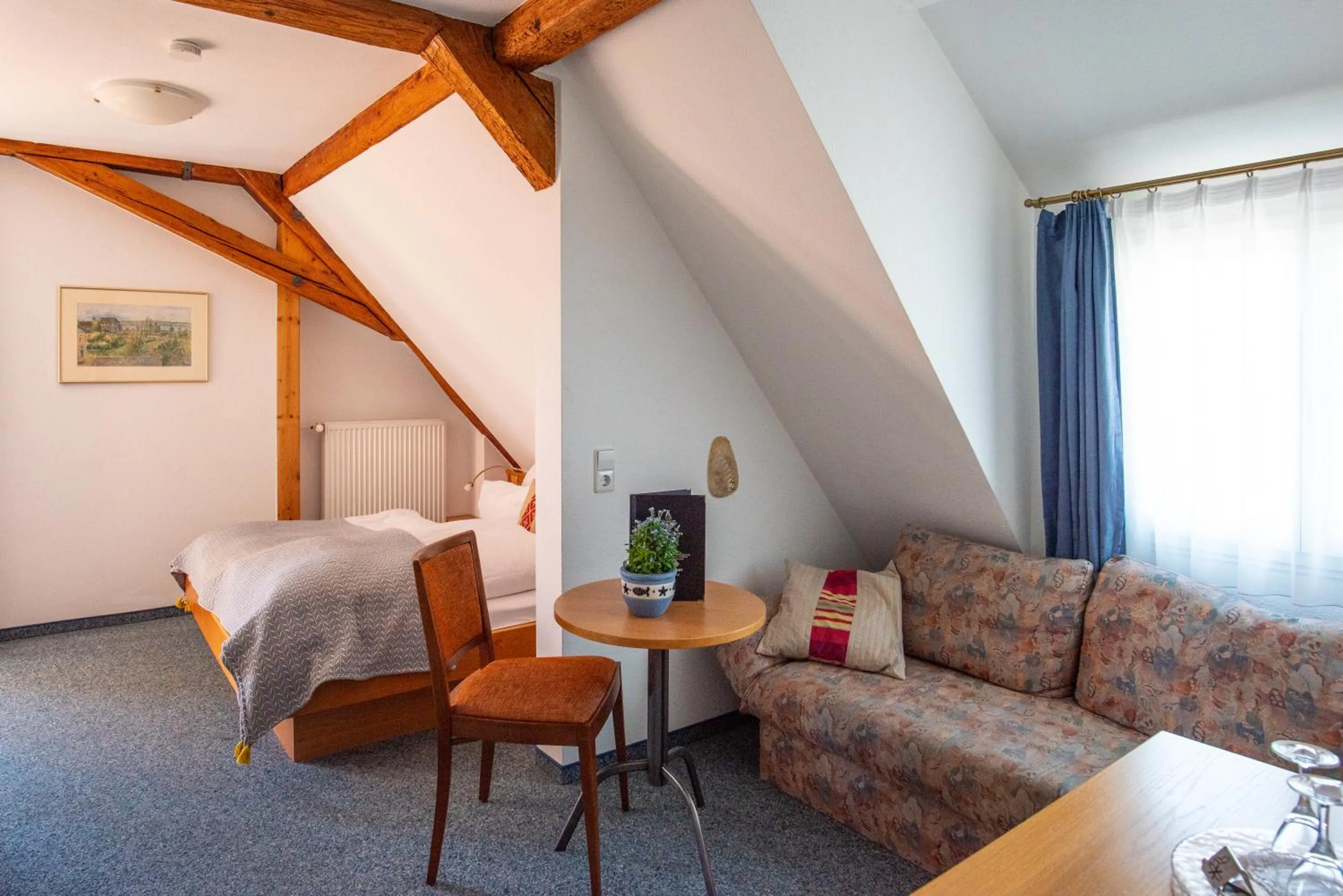 Photo of the whole room, Bed in Insel-Hof Reichenau Hotel-garni