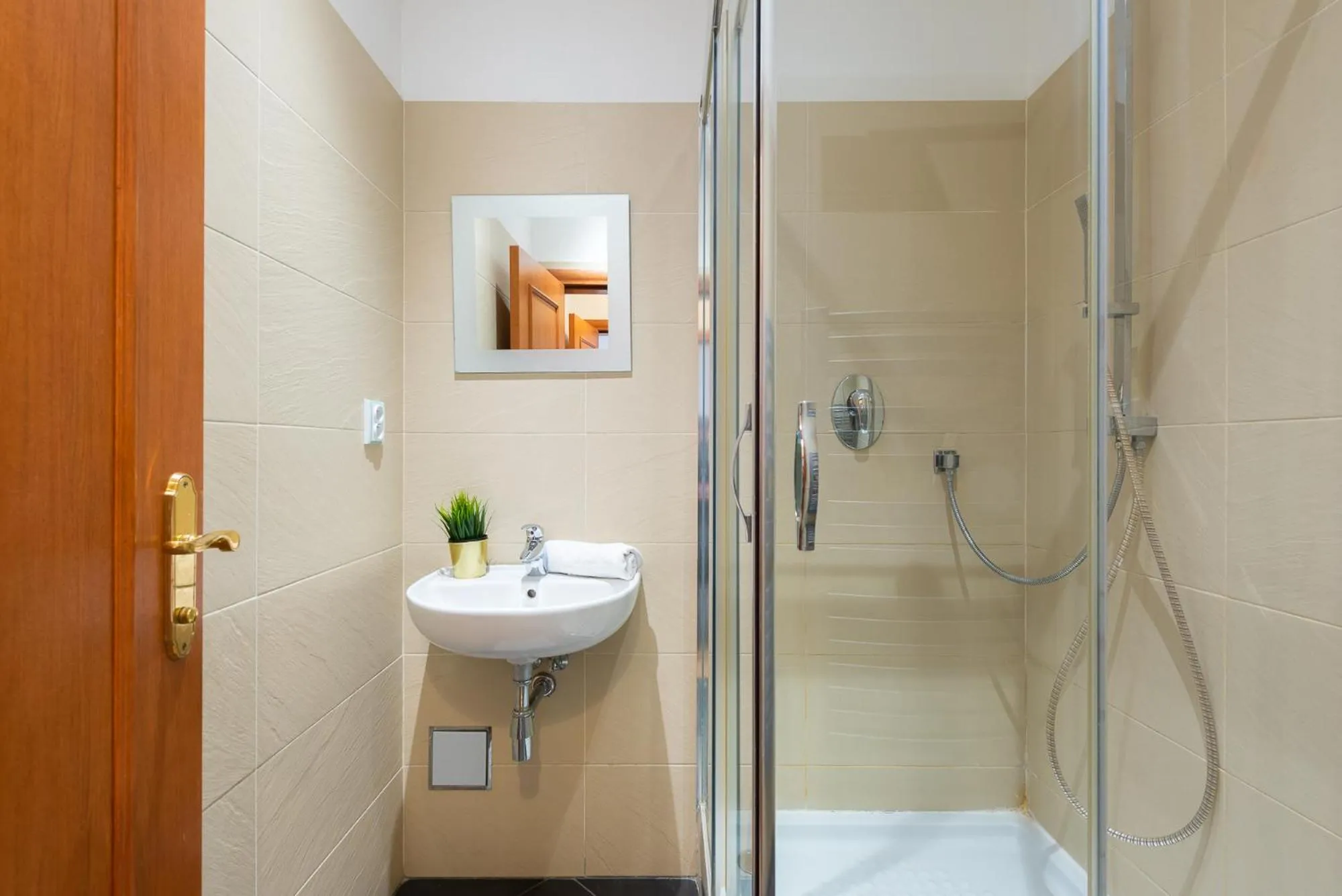 Shower in Tesnov Residence Apartments