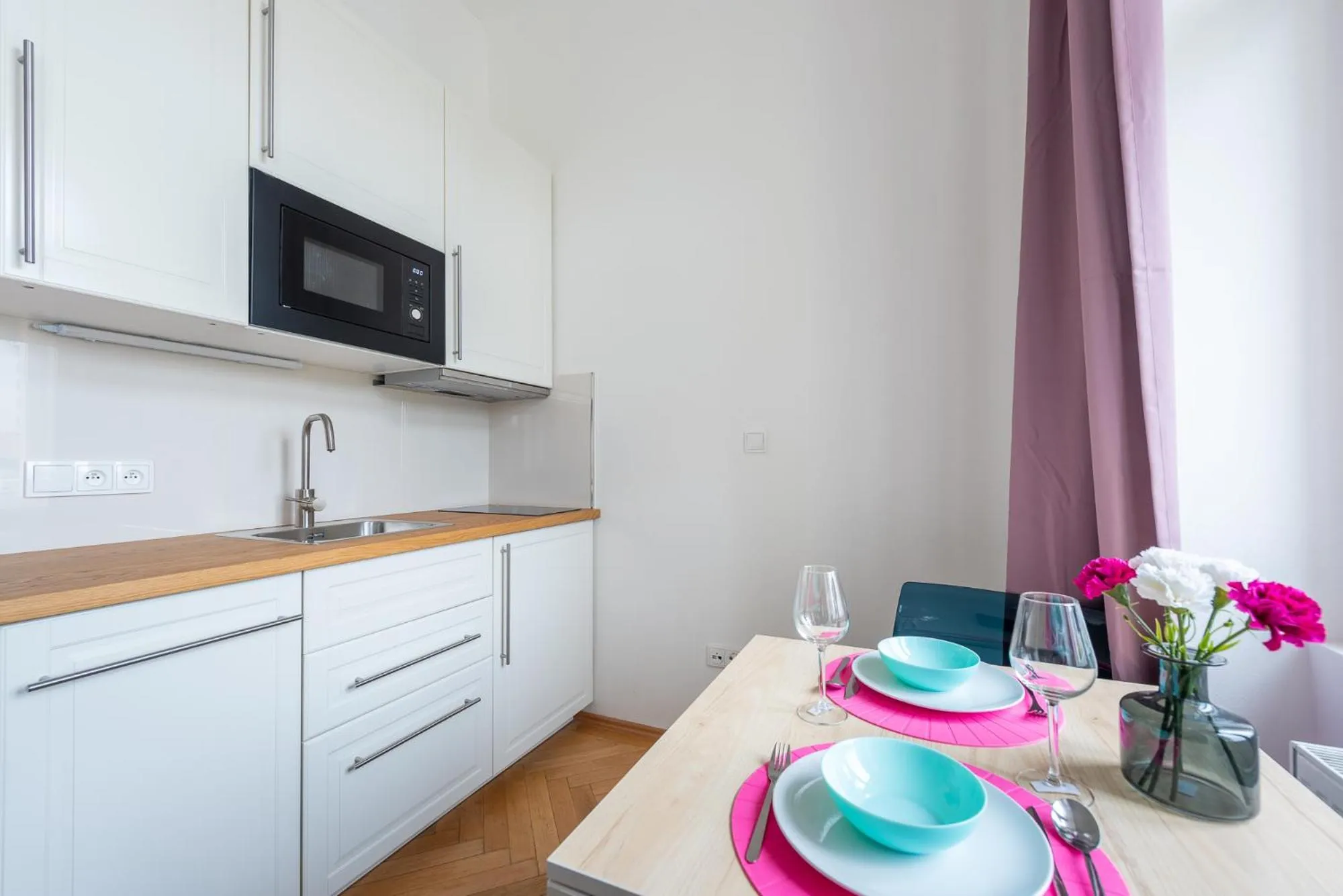 Kitchen or kitchenette in Tesnov Residence Apartments