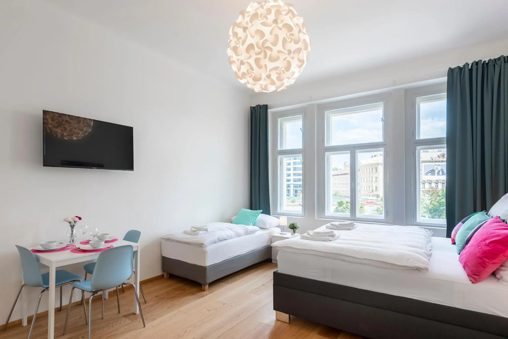 Bed in Tesnov Residence Apartments