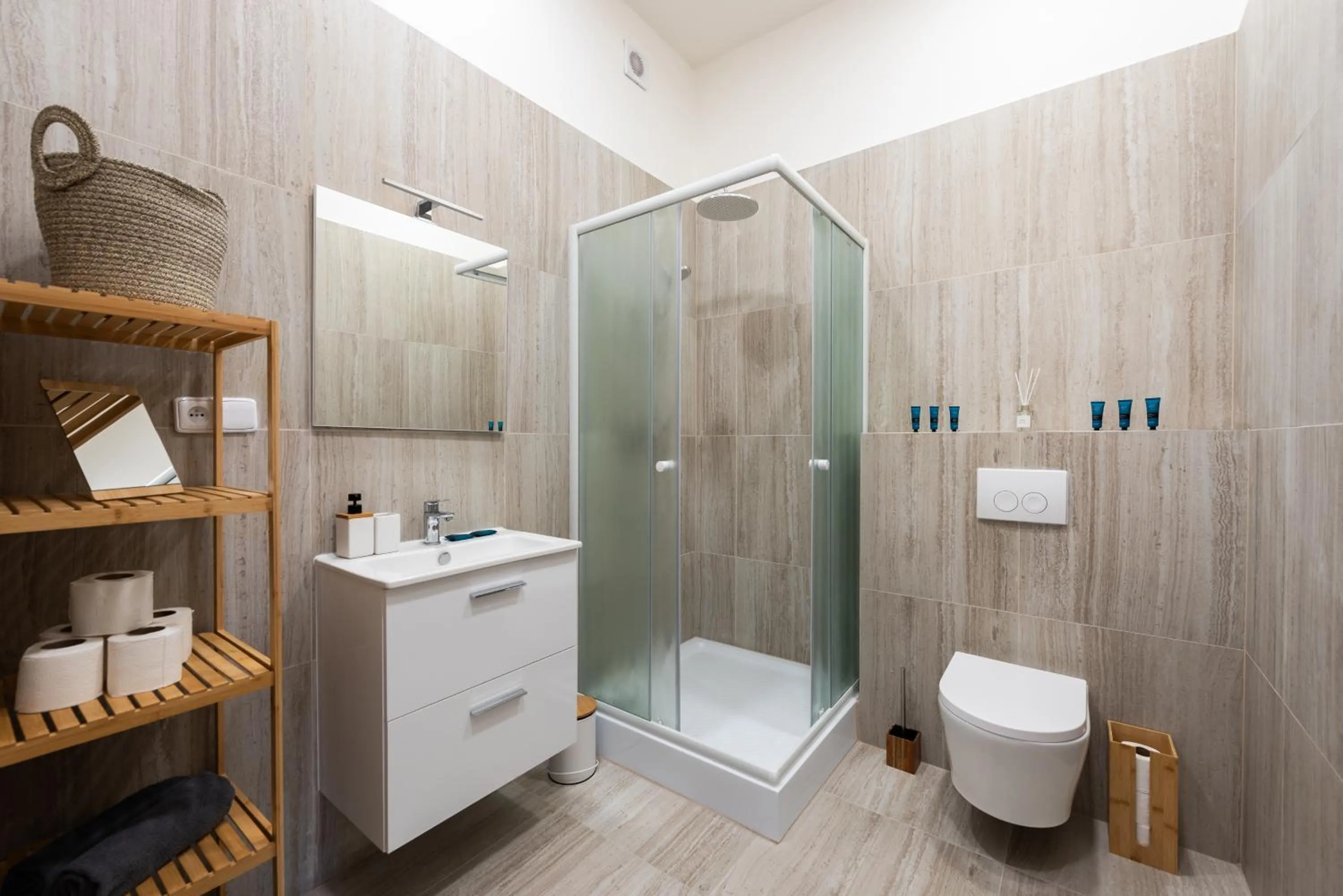 Bathroom in Tesnov Residence Apartments