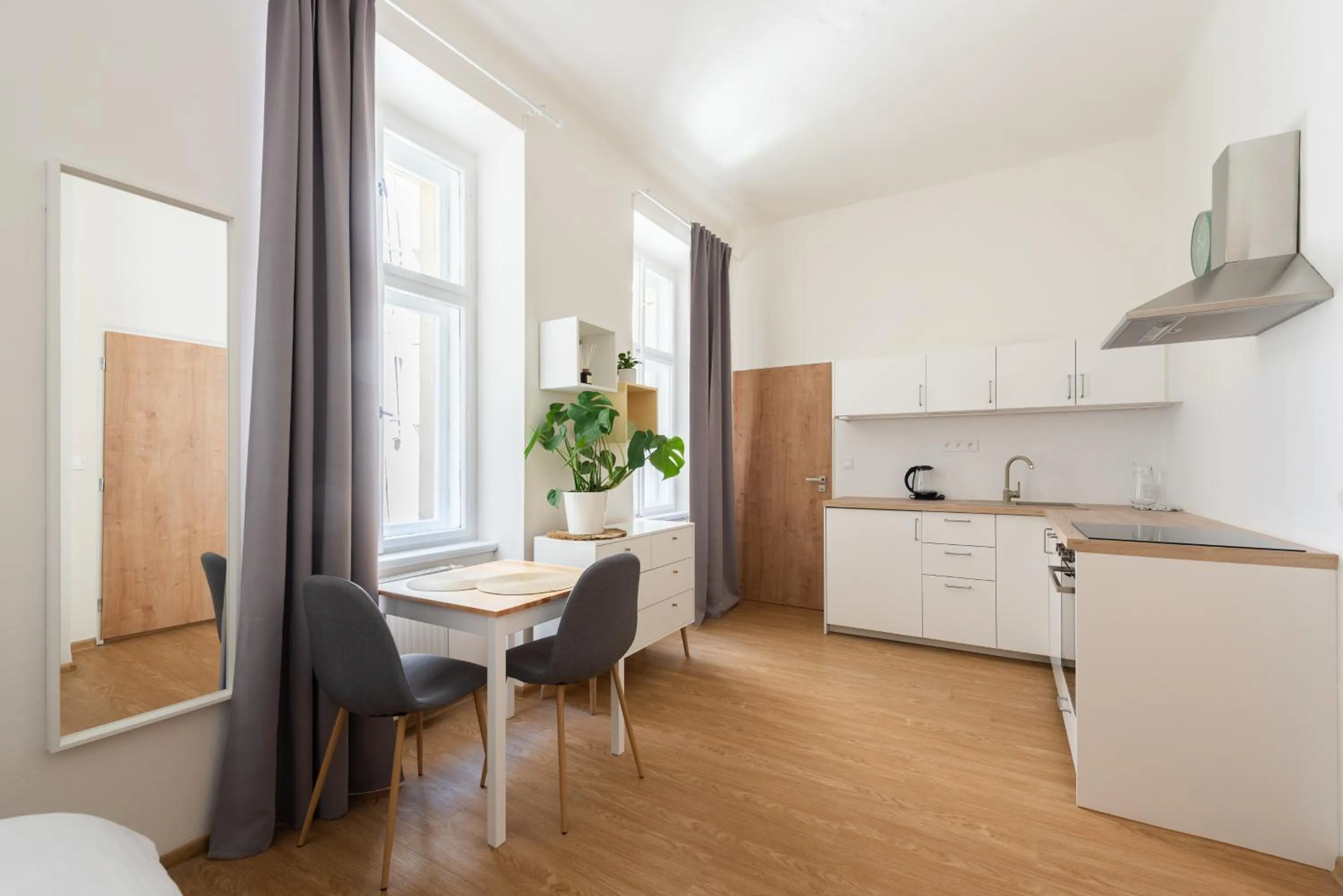 Kitchen or kitchenette in Tesnov Residence Apartments