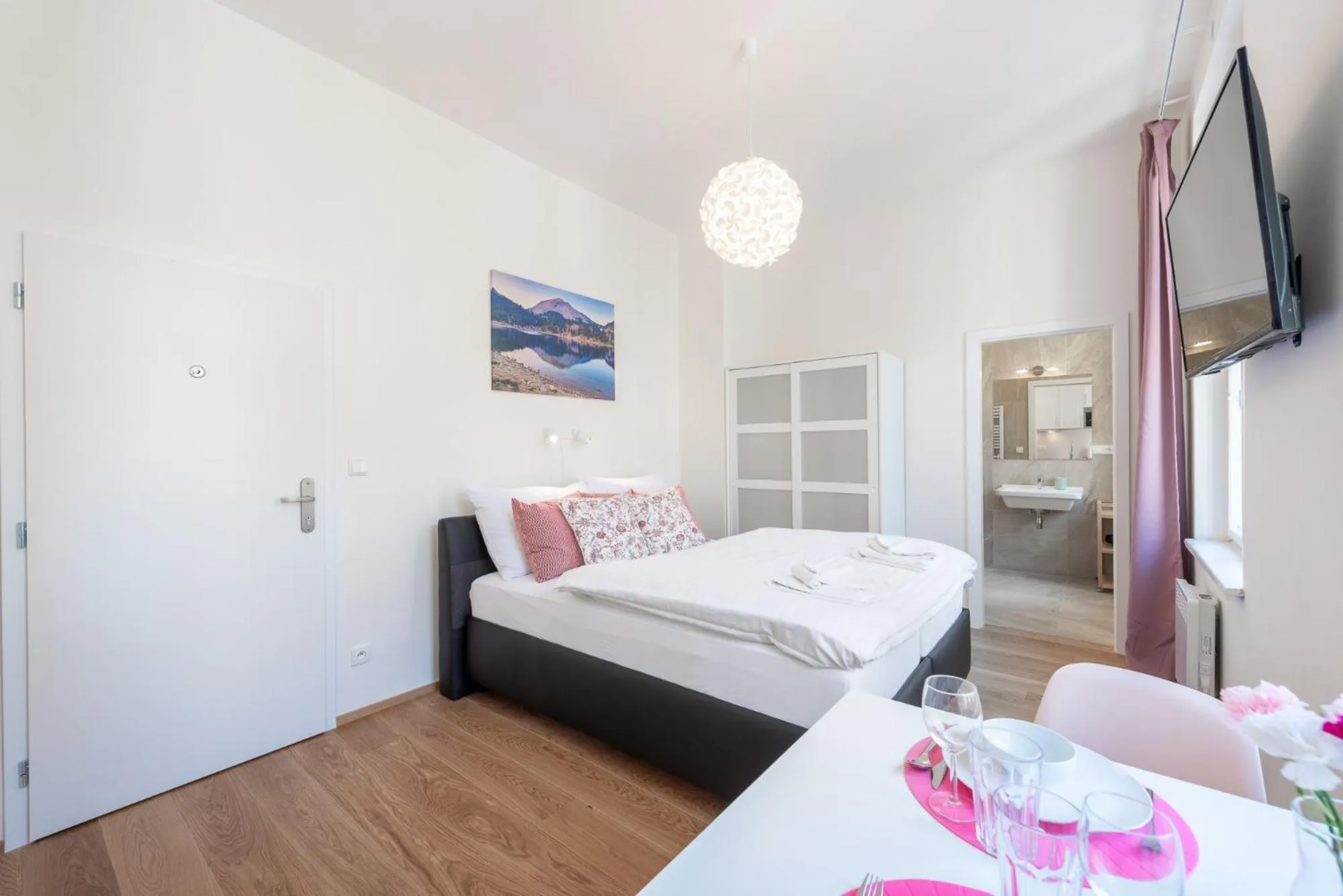 Bed in Tesnov Residence Apartments