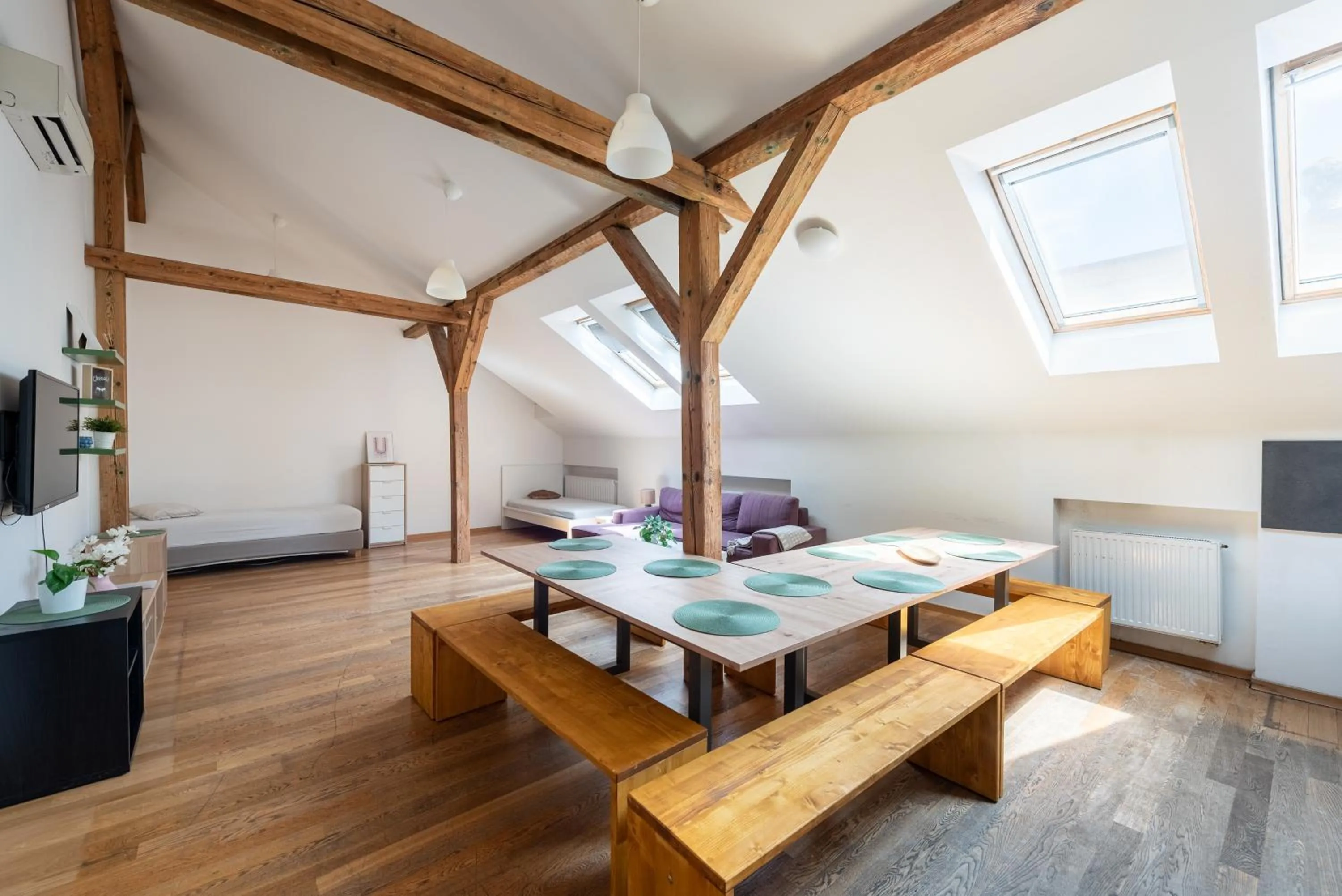 Living room in Tesnov Residence Apartments