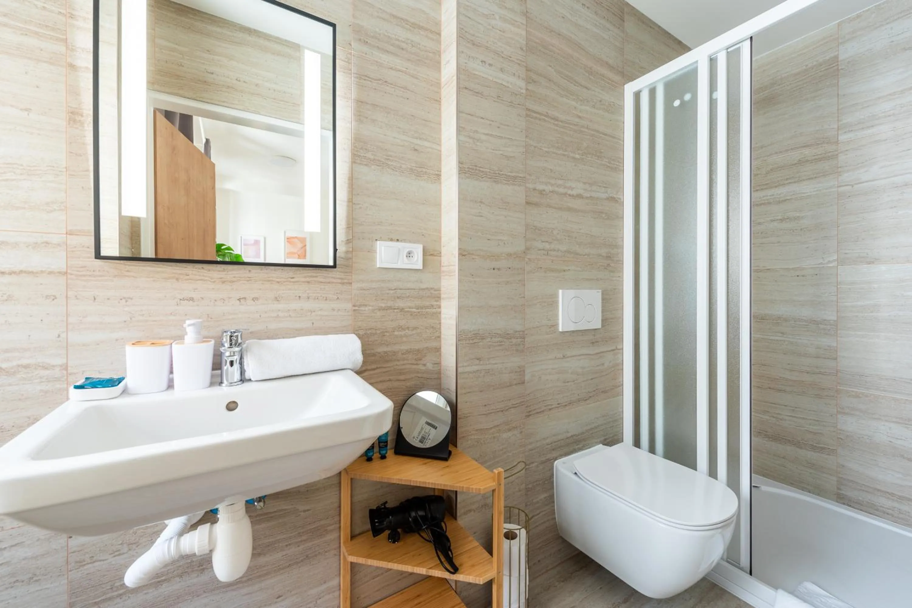 Shower in Tesnov Residence Apartments