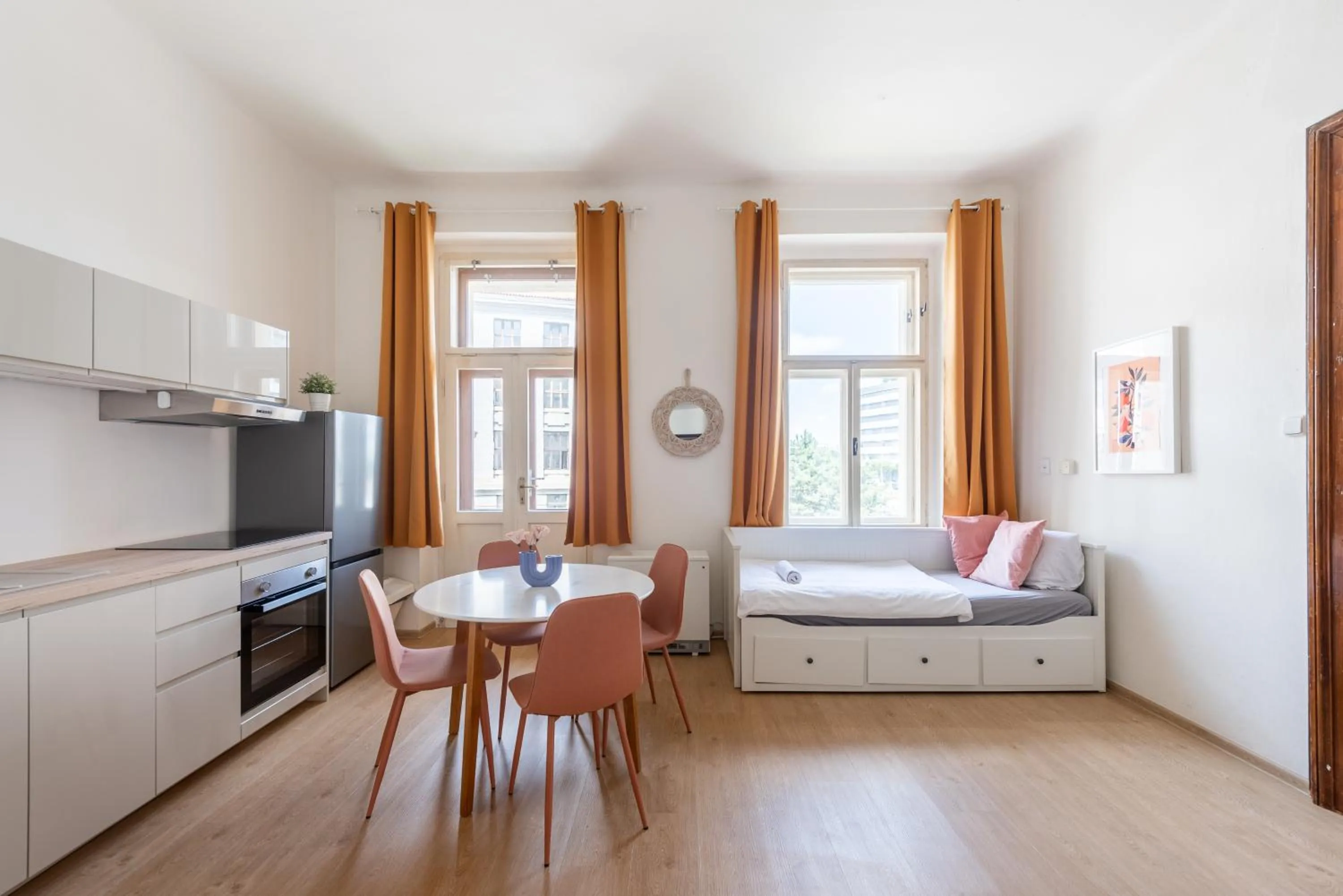 Living room in Tesnov Residence Apartments