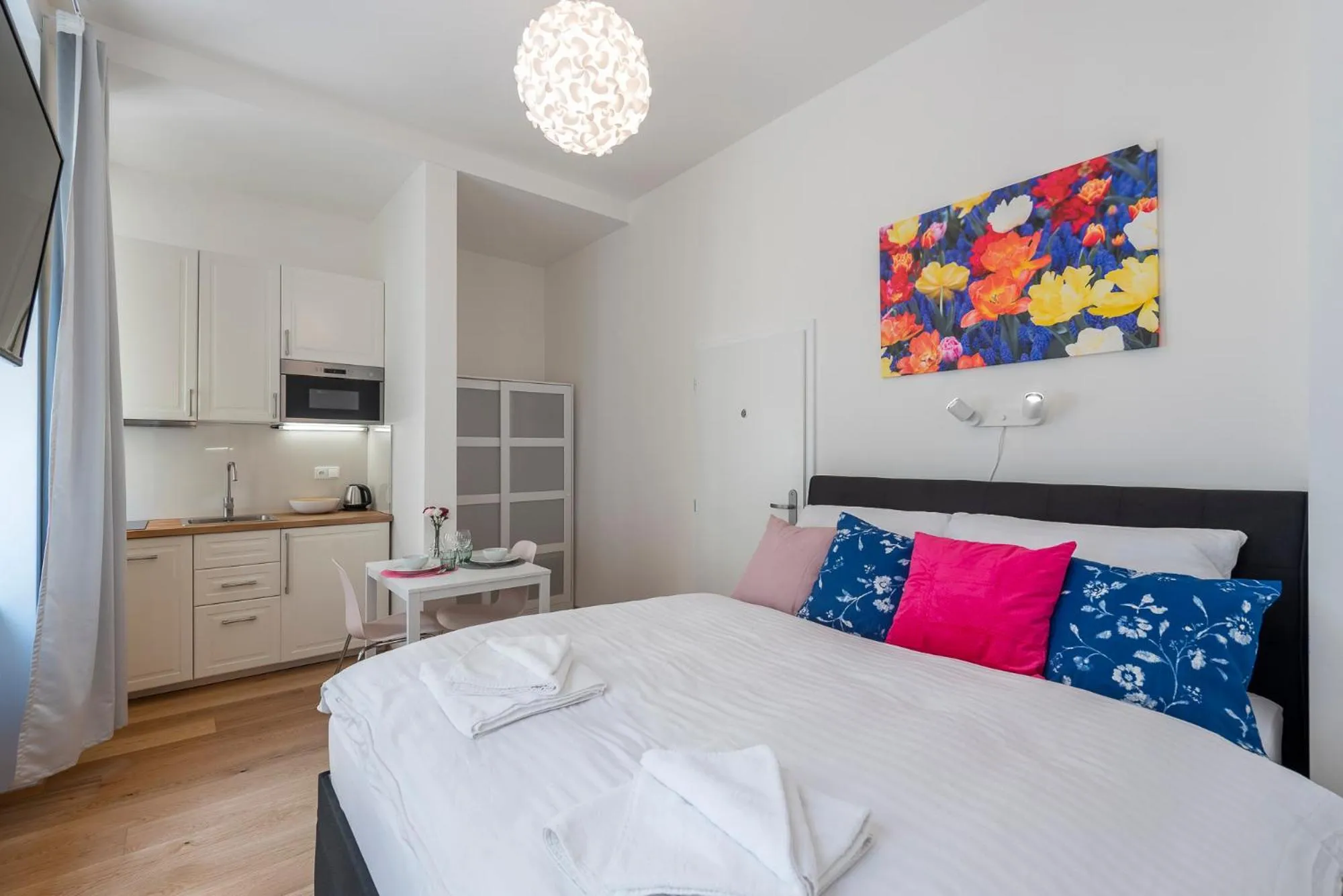 Bed in Tesnov Residence Apartments