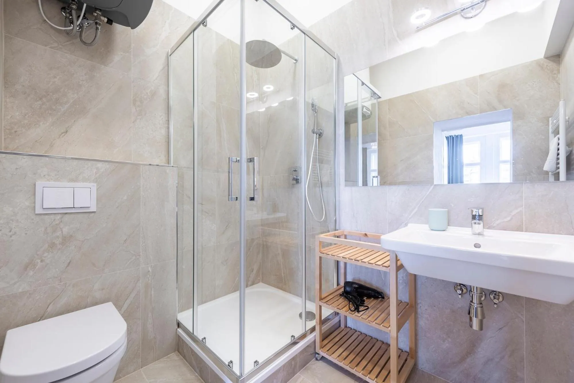 Shower in Tesnov Residence Apartments