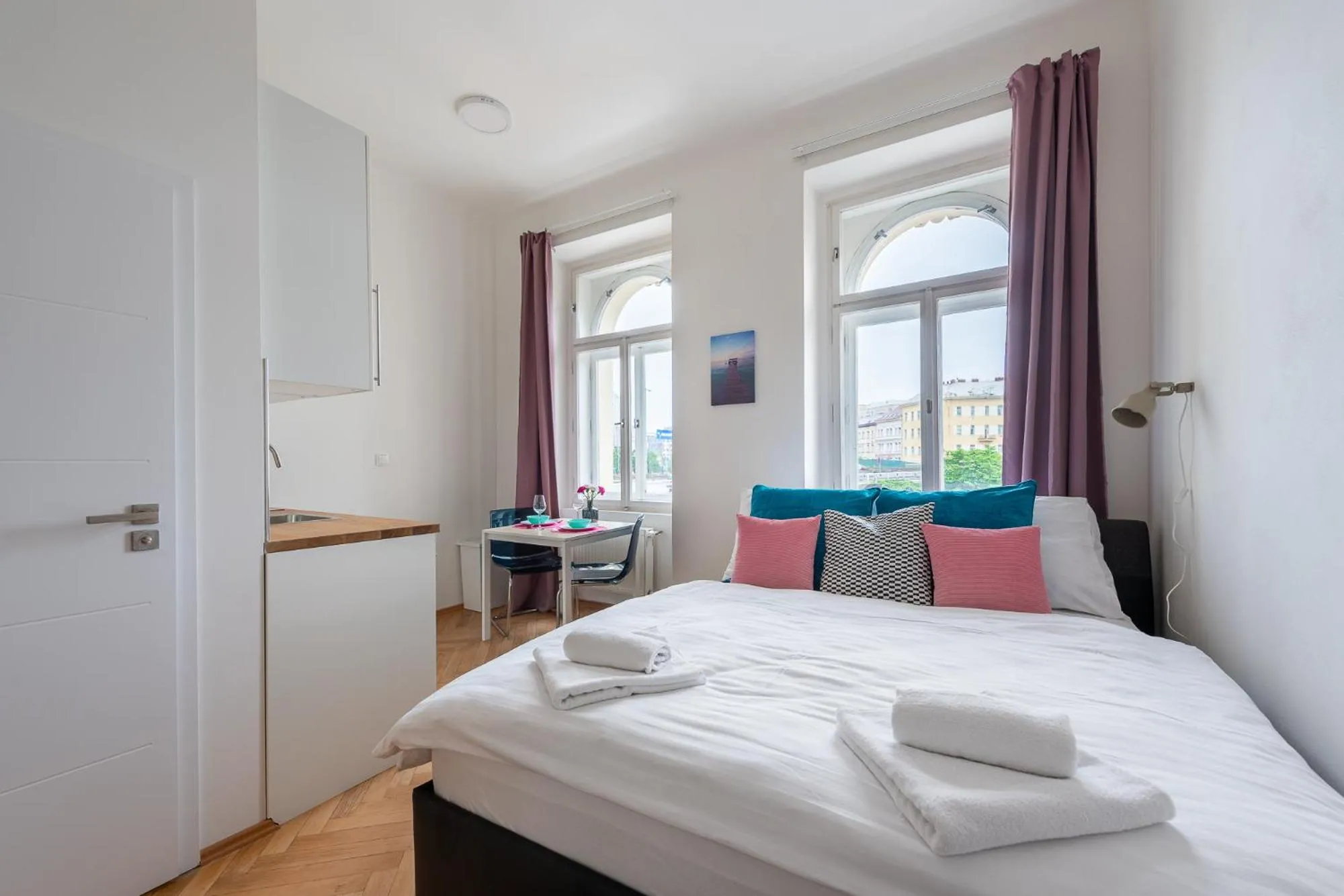 Bed in Tesnov Residence Apartments