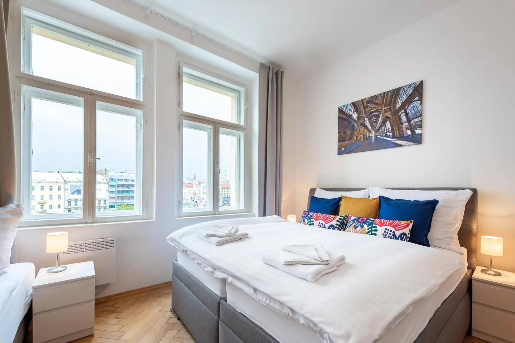 Bed in Tesnov Residence Apartments