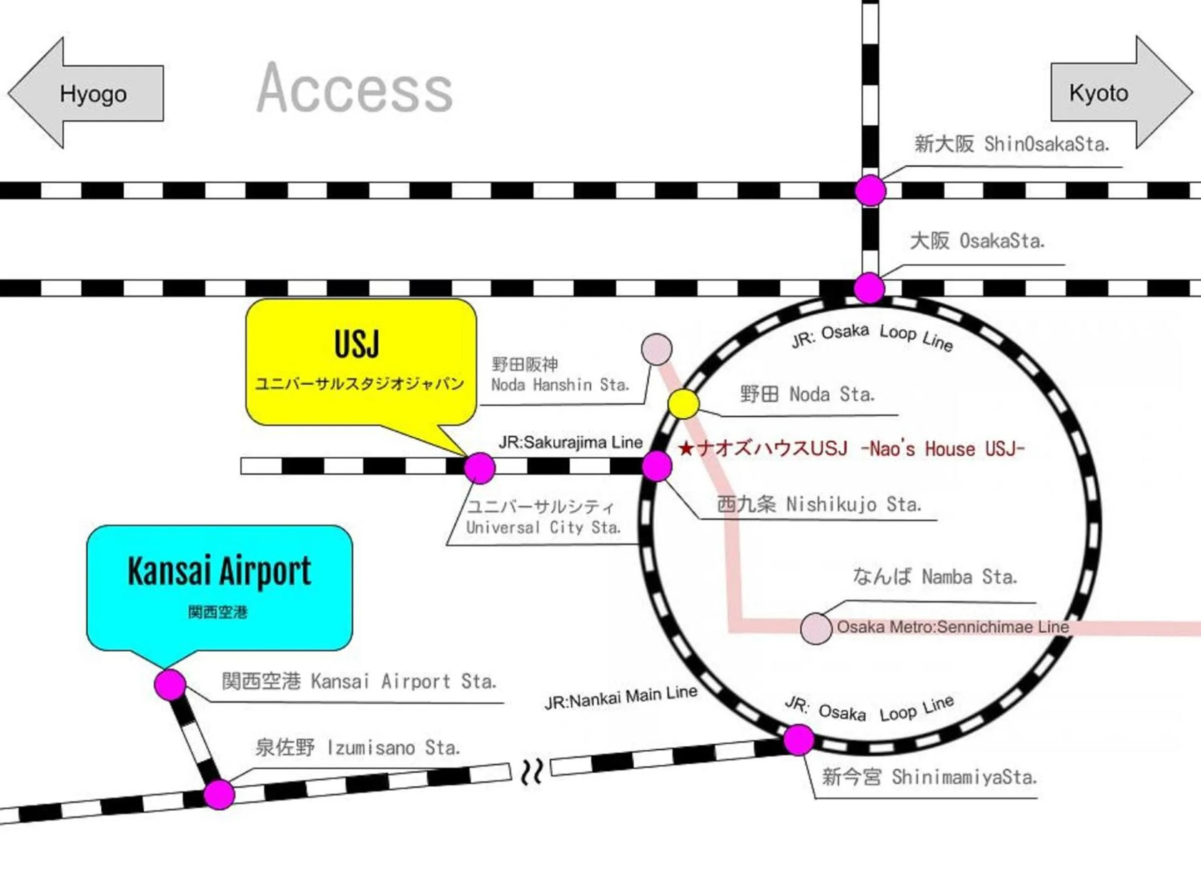 Nao's House USJ 一軒家貸切