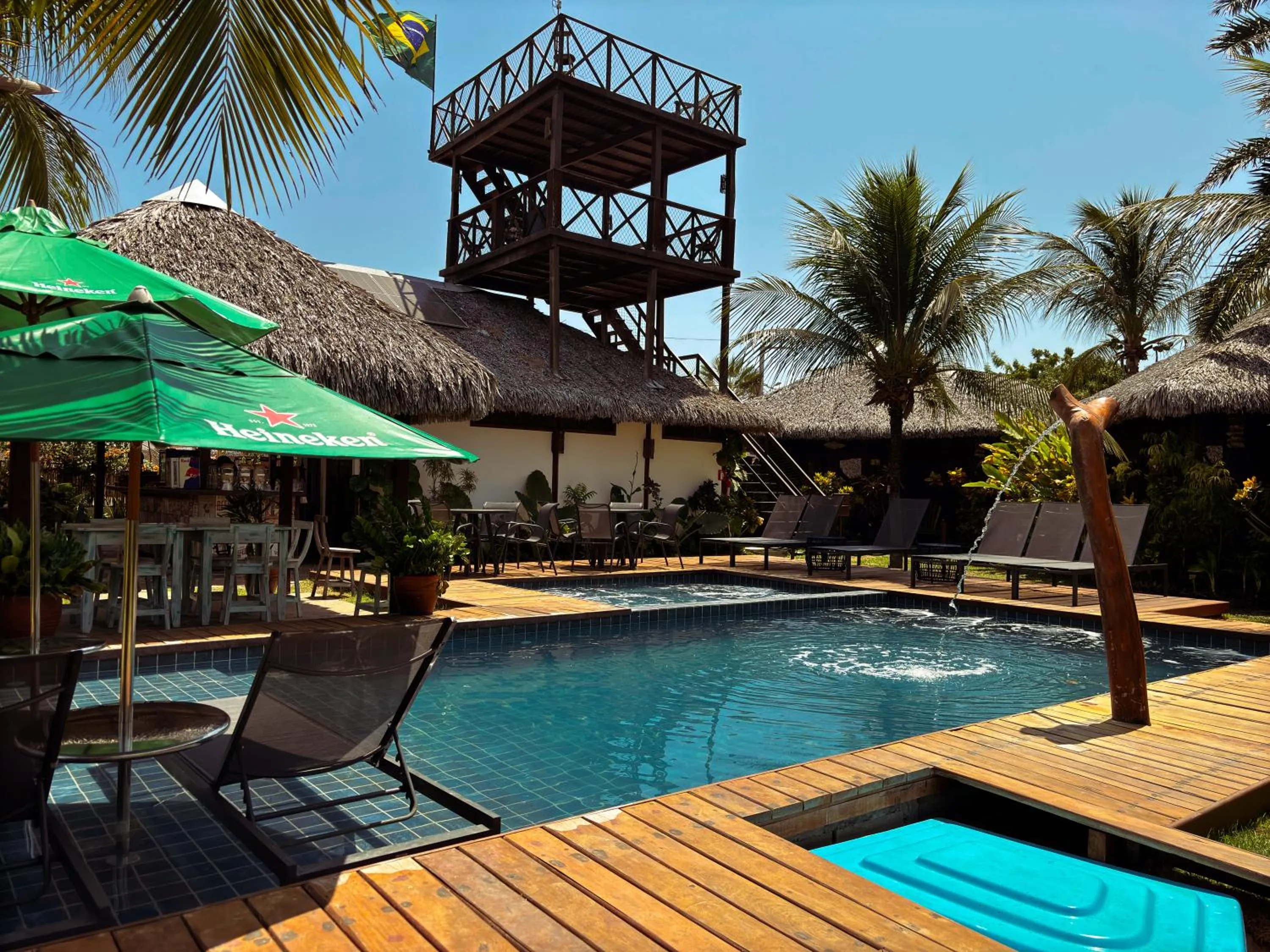 Pool view in Atins Charme Chalés